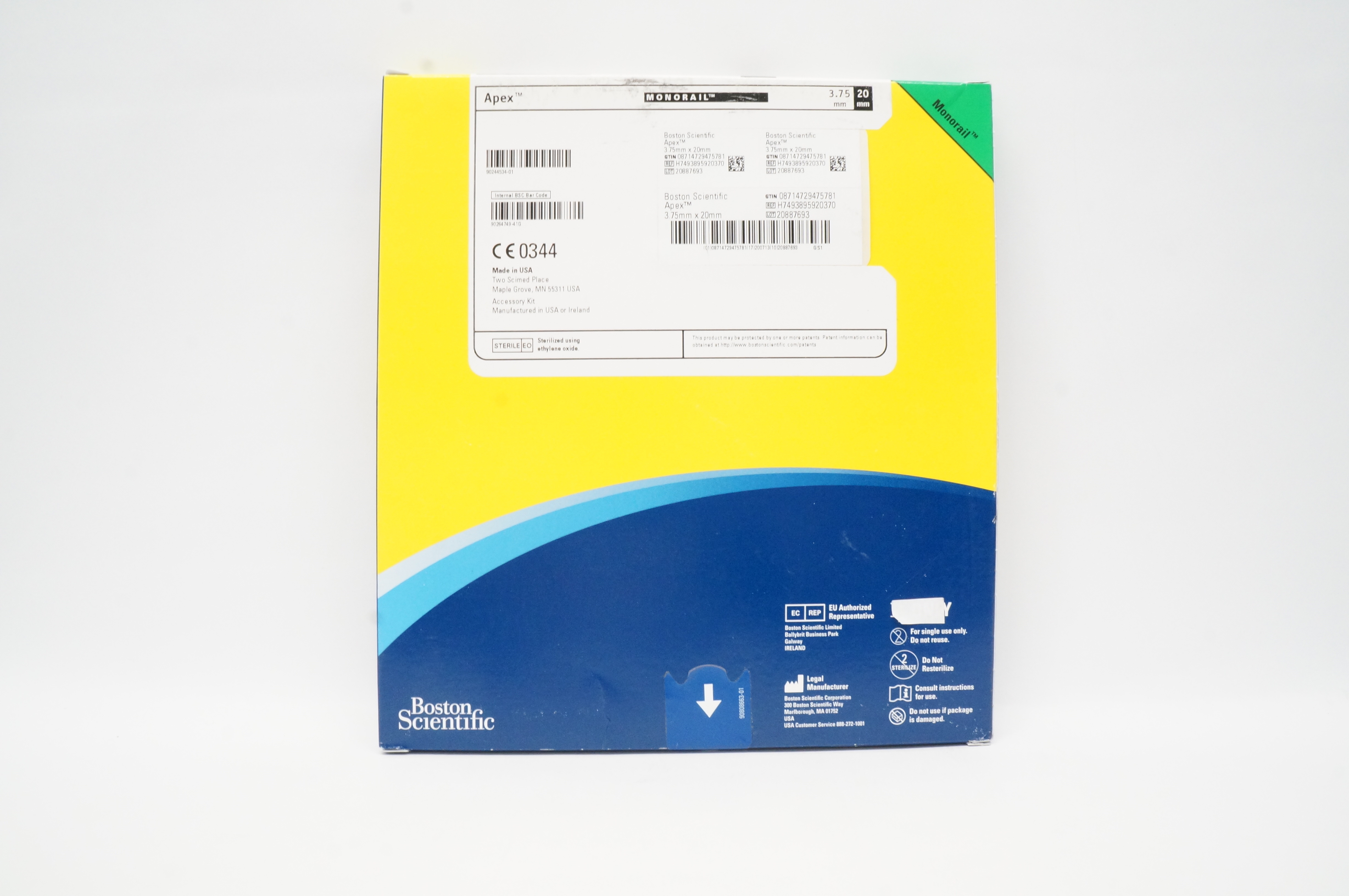 Boston Scientific H7493895920370 Apex PTCA Dilatation Cath. 3.75mm x 20mm (x)