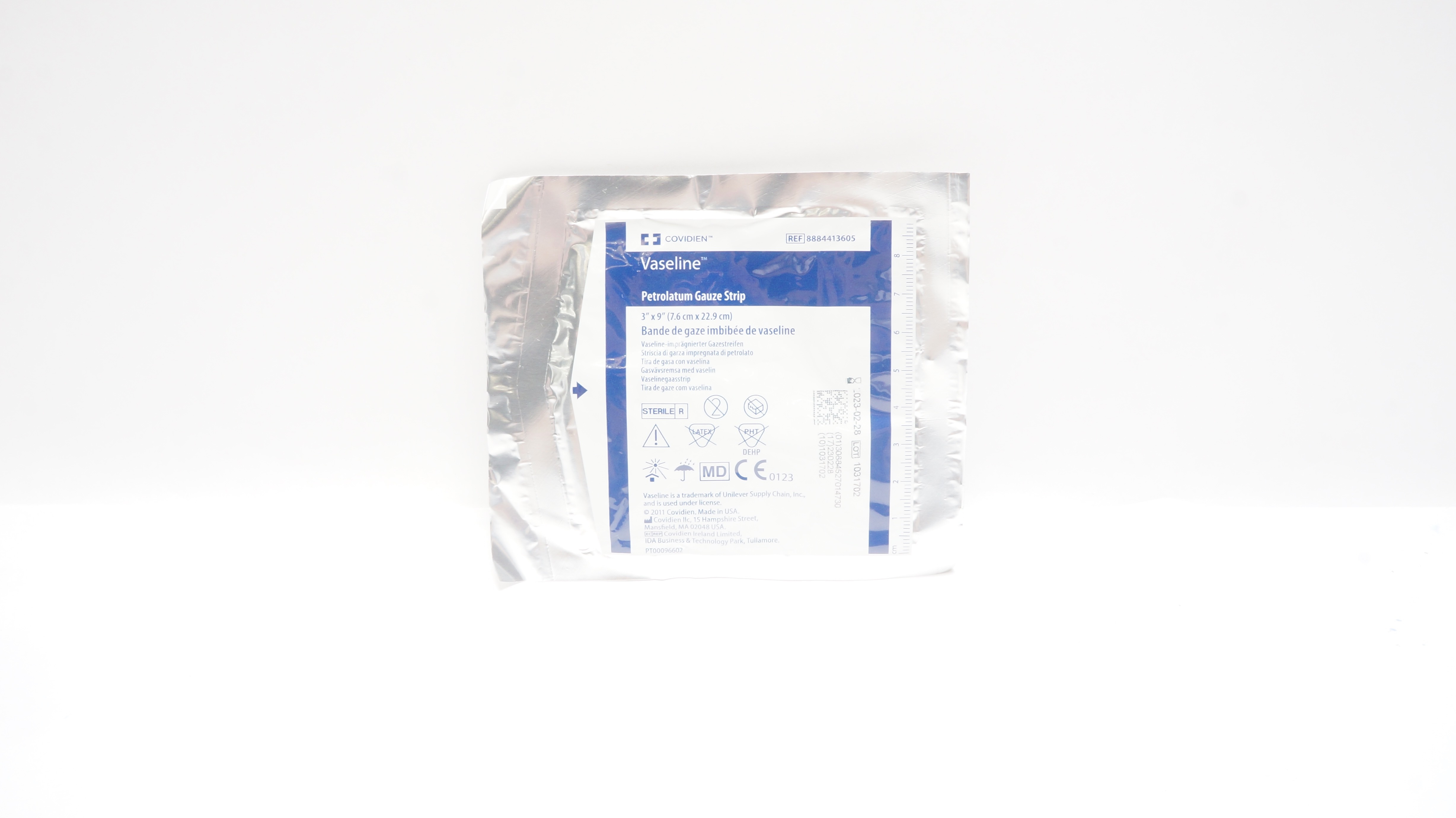 Covidien 8884413605 Vaseline Petrolatum Gauze Strip 3inch x 9inch (x)