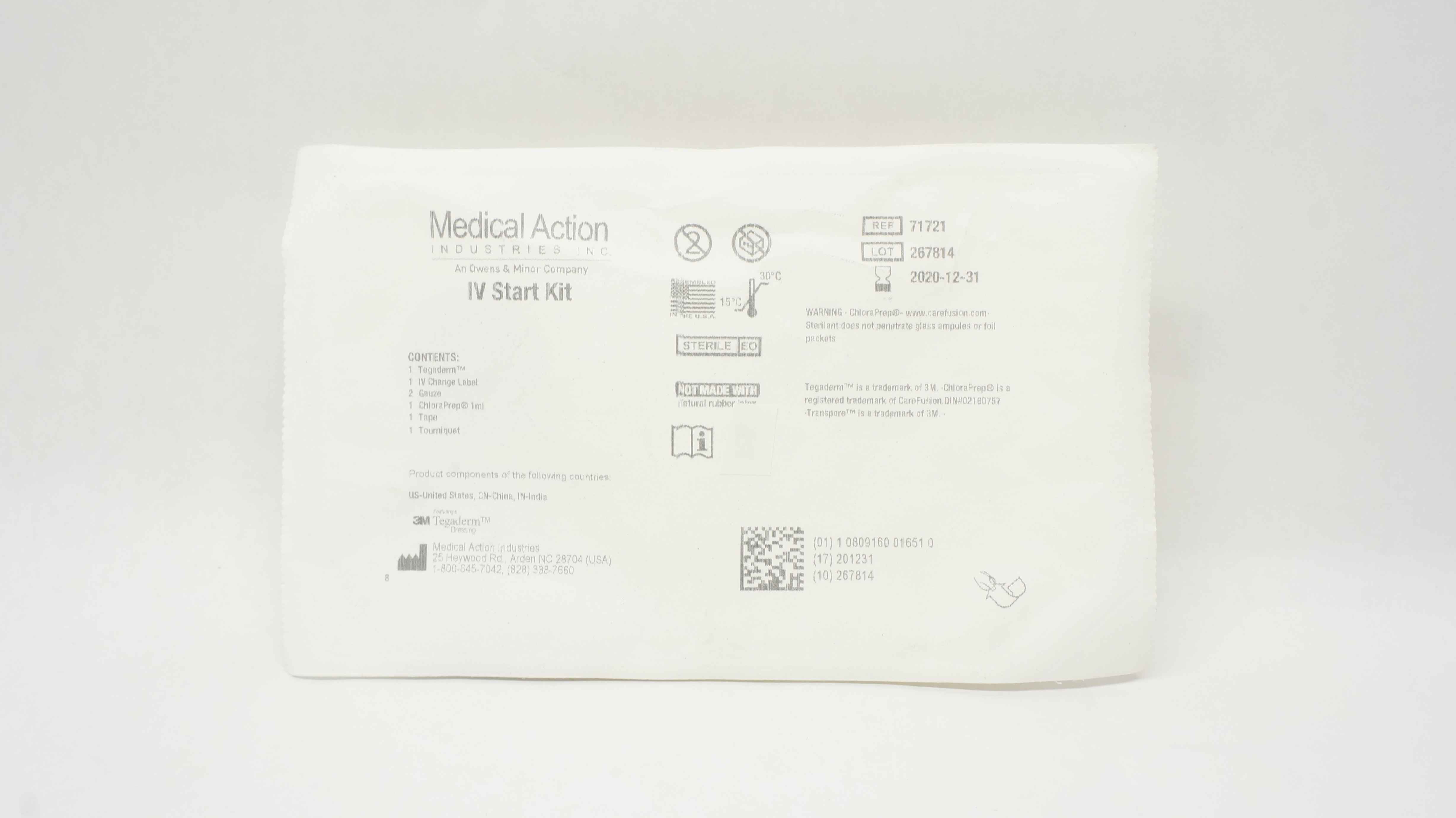 Medical Action 71721 3M Tegaderm IV Start Kit (x)