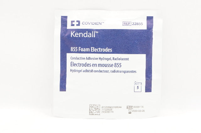 Covidien 22855 Kendall 855 Foam Electrodes - Pack of 5