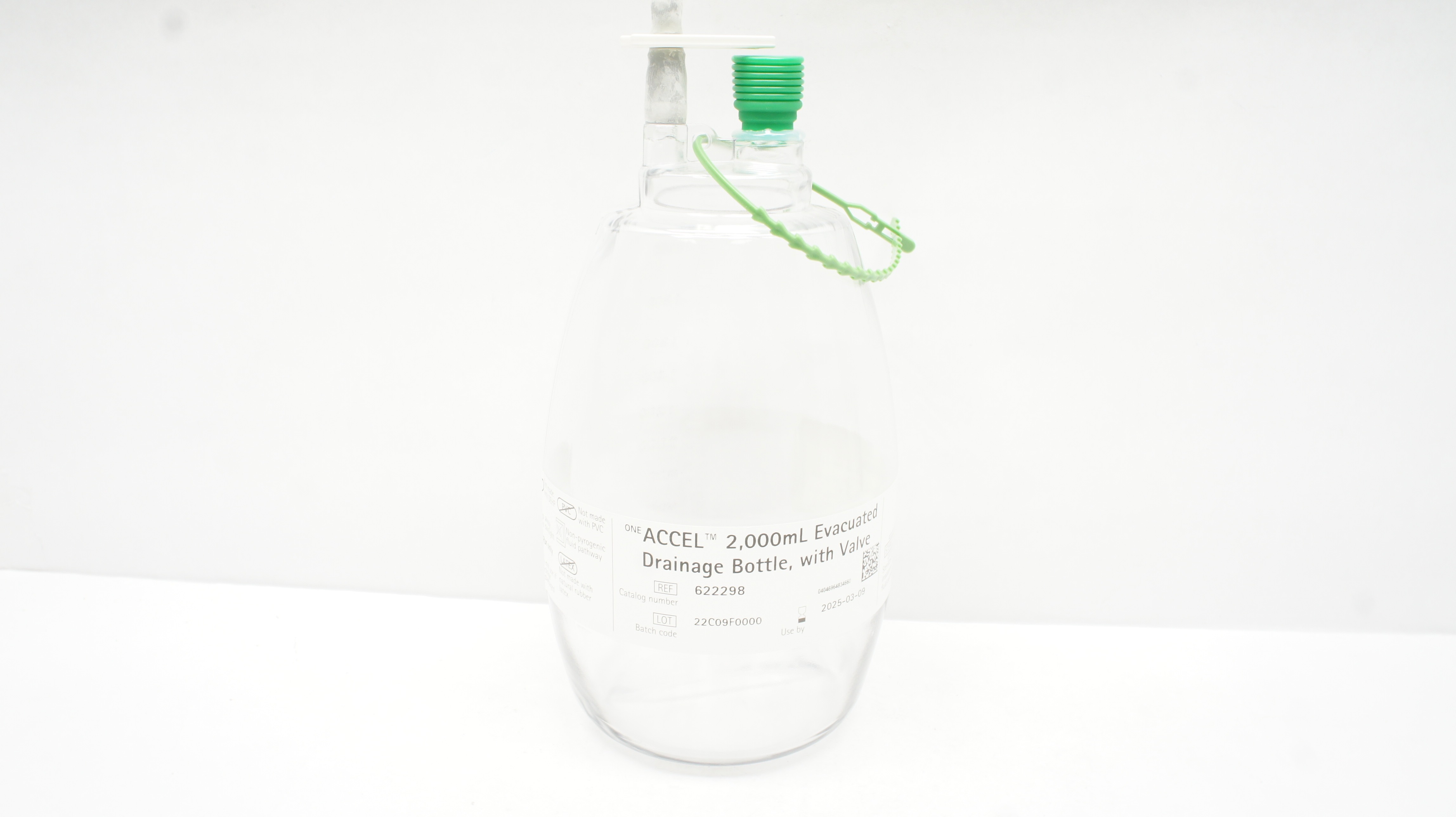 B.Braun 622298 ACCEL Evacuated Drainage Bottles 2.000ml w/Valve