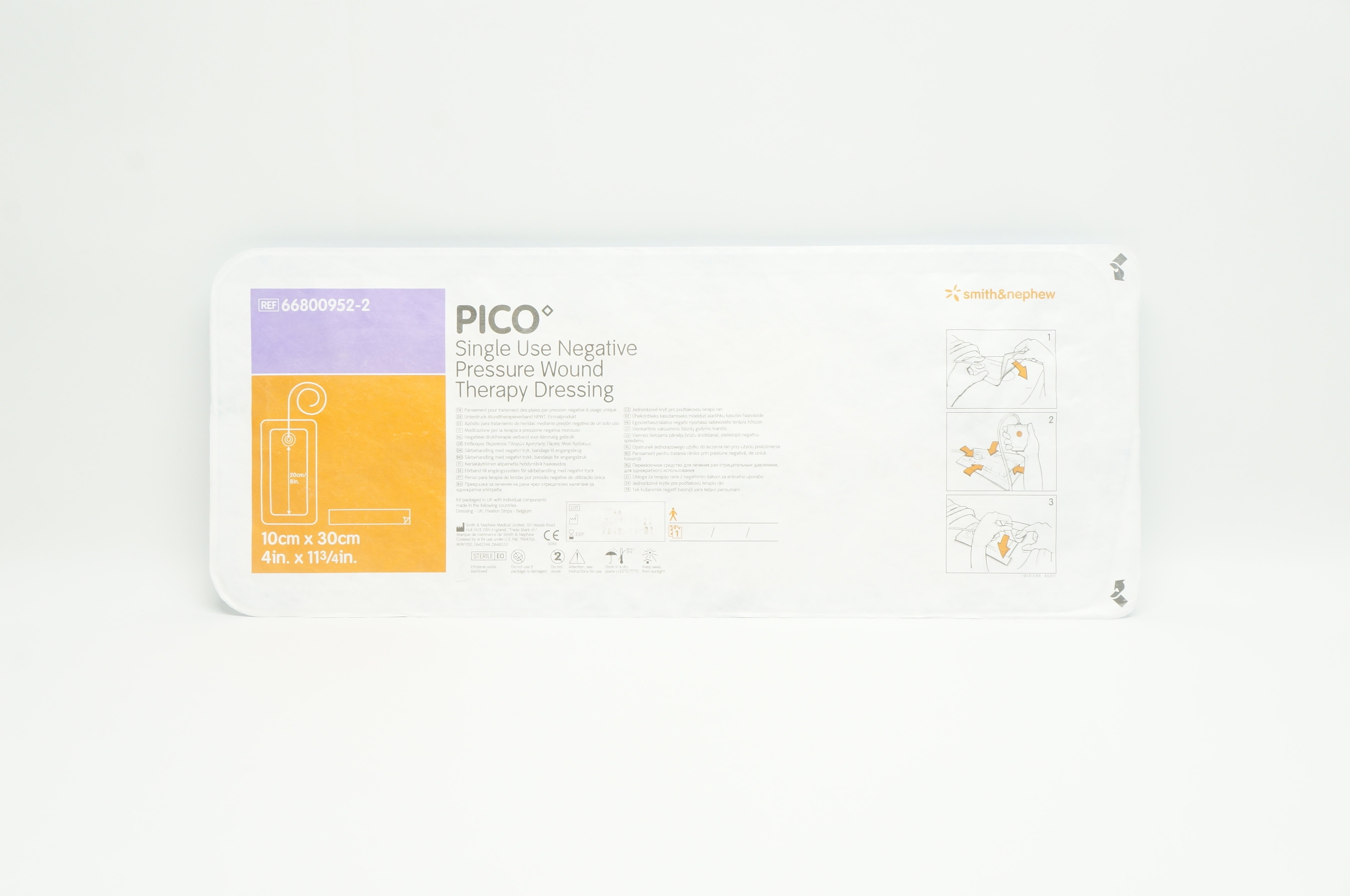 Smith&Nephew 66800952-2 PICO Negative Pressure Wound Dressing 4in x 11-3/4in (x)