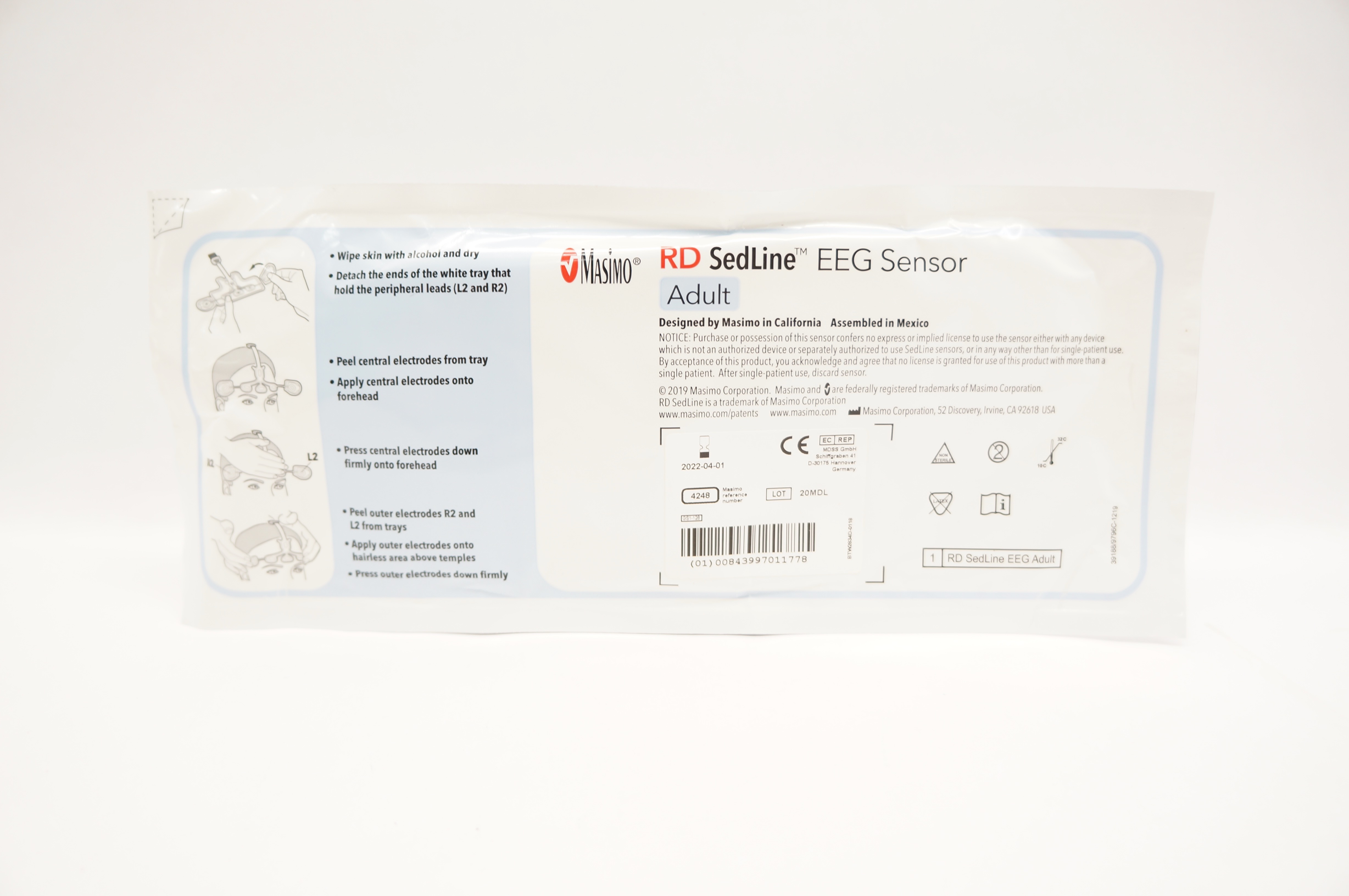 Masimo 4248 RD Sedline EEG Sensor Adult (x)