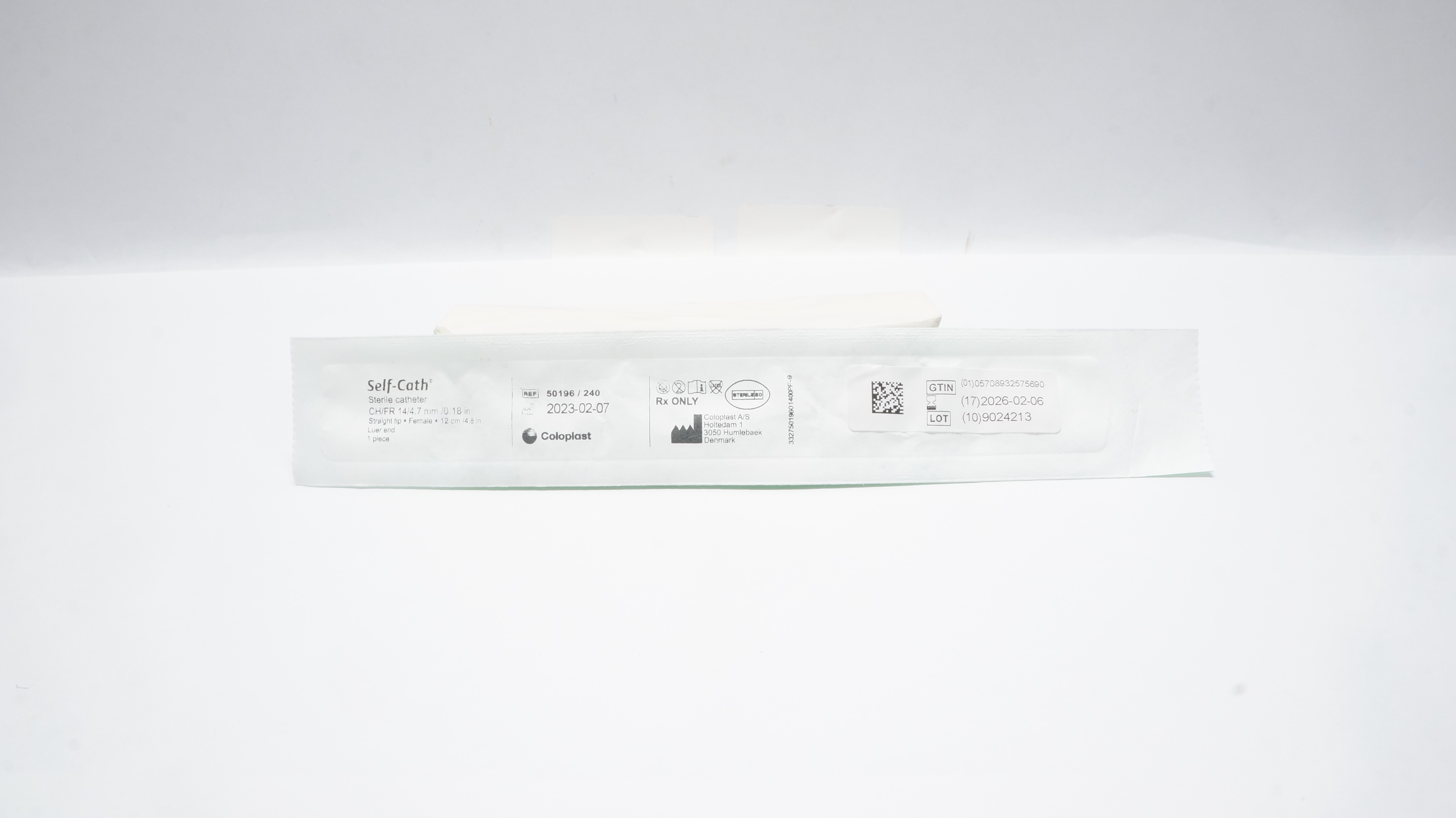 Coloplast 50196/240 Self-Cath Sterile Cath. Straight Tip Female 14Fr x 0.18inch