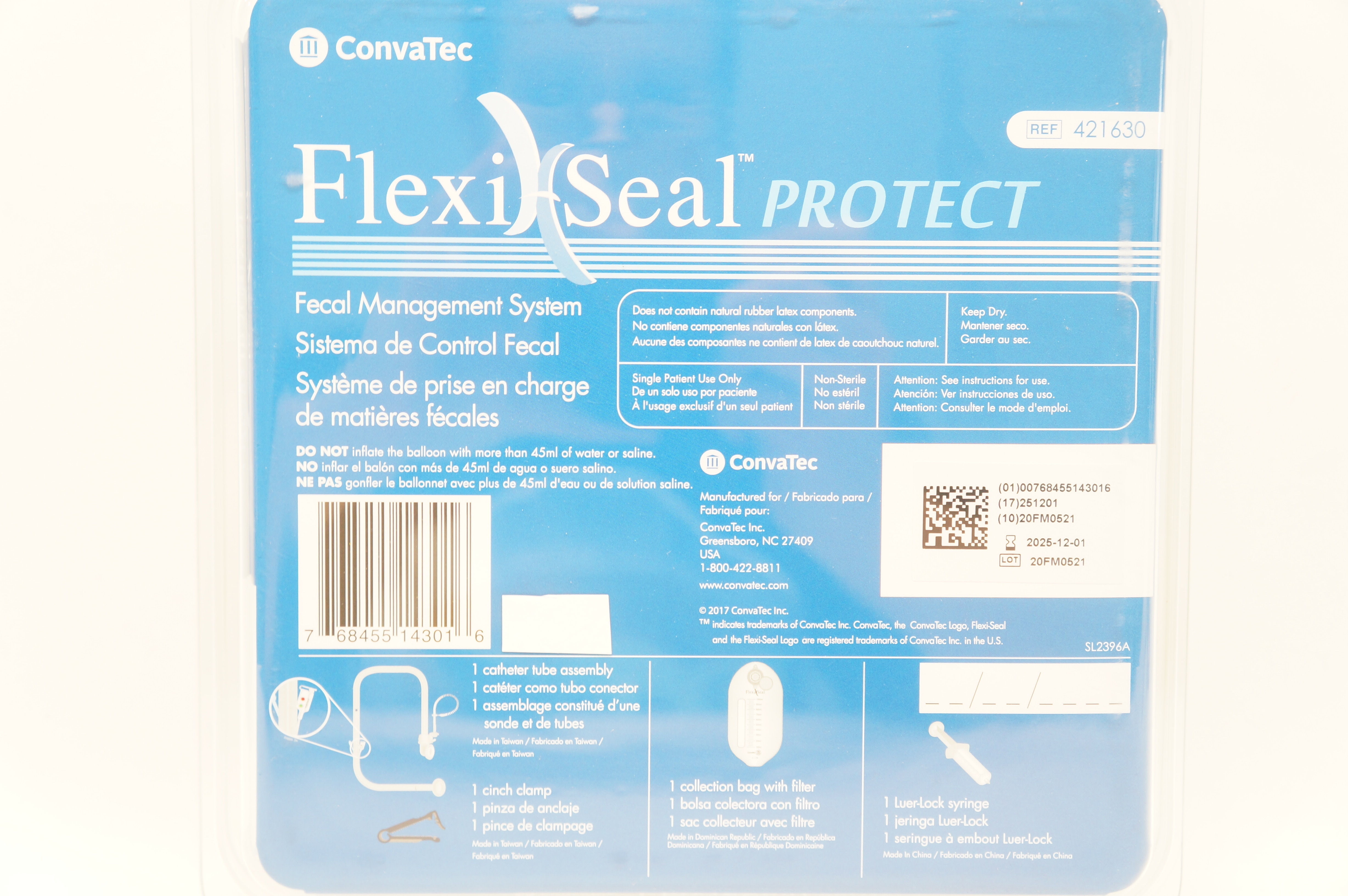 ConvaTec 421630 FlexiSeal Protect Fecal Management System