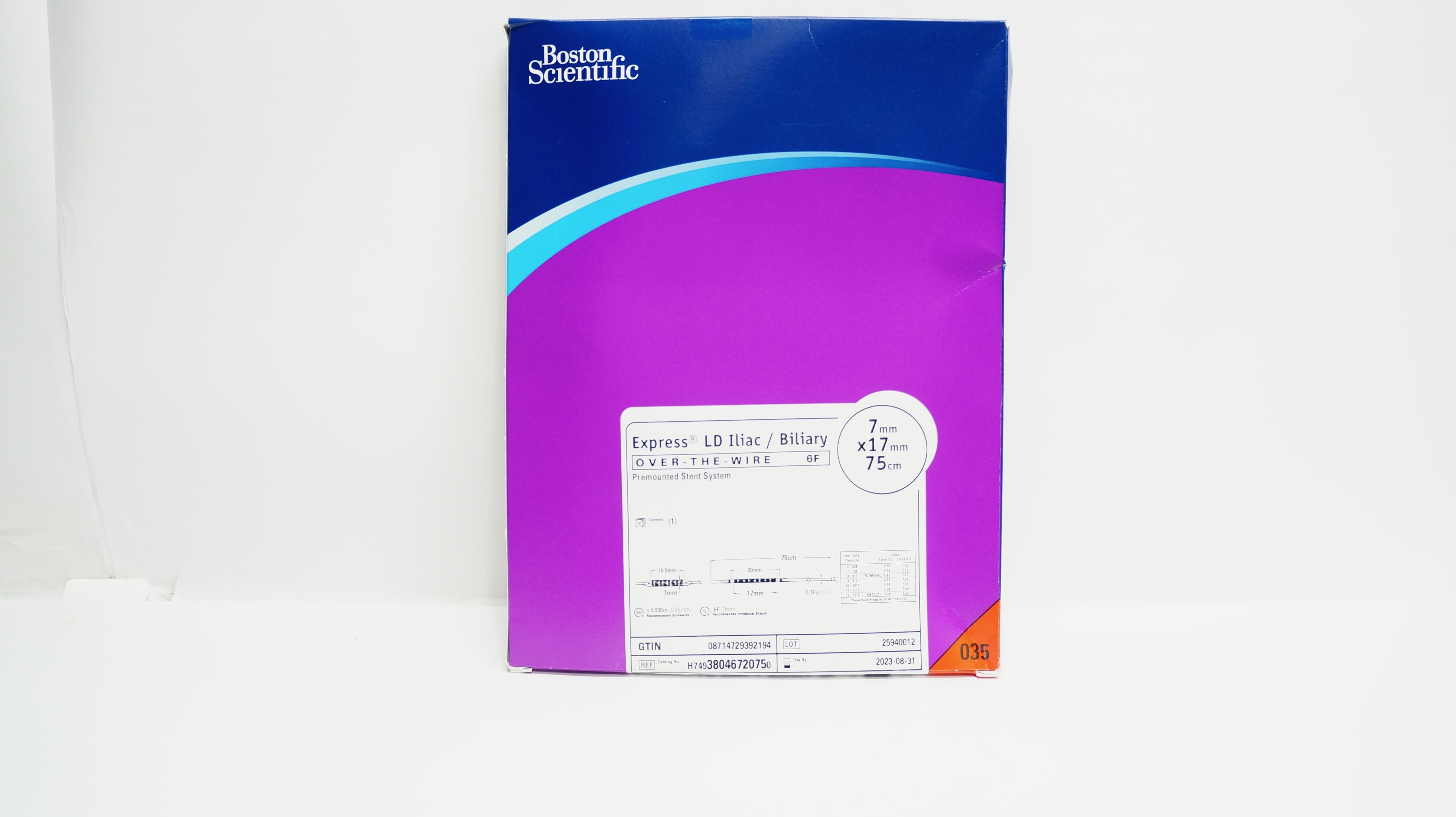 BostonScientific 3804672075 Express LD Iliac Premounted Stent Sys 7x17mm 75cm(x)