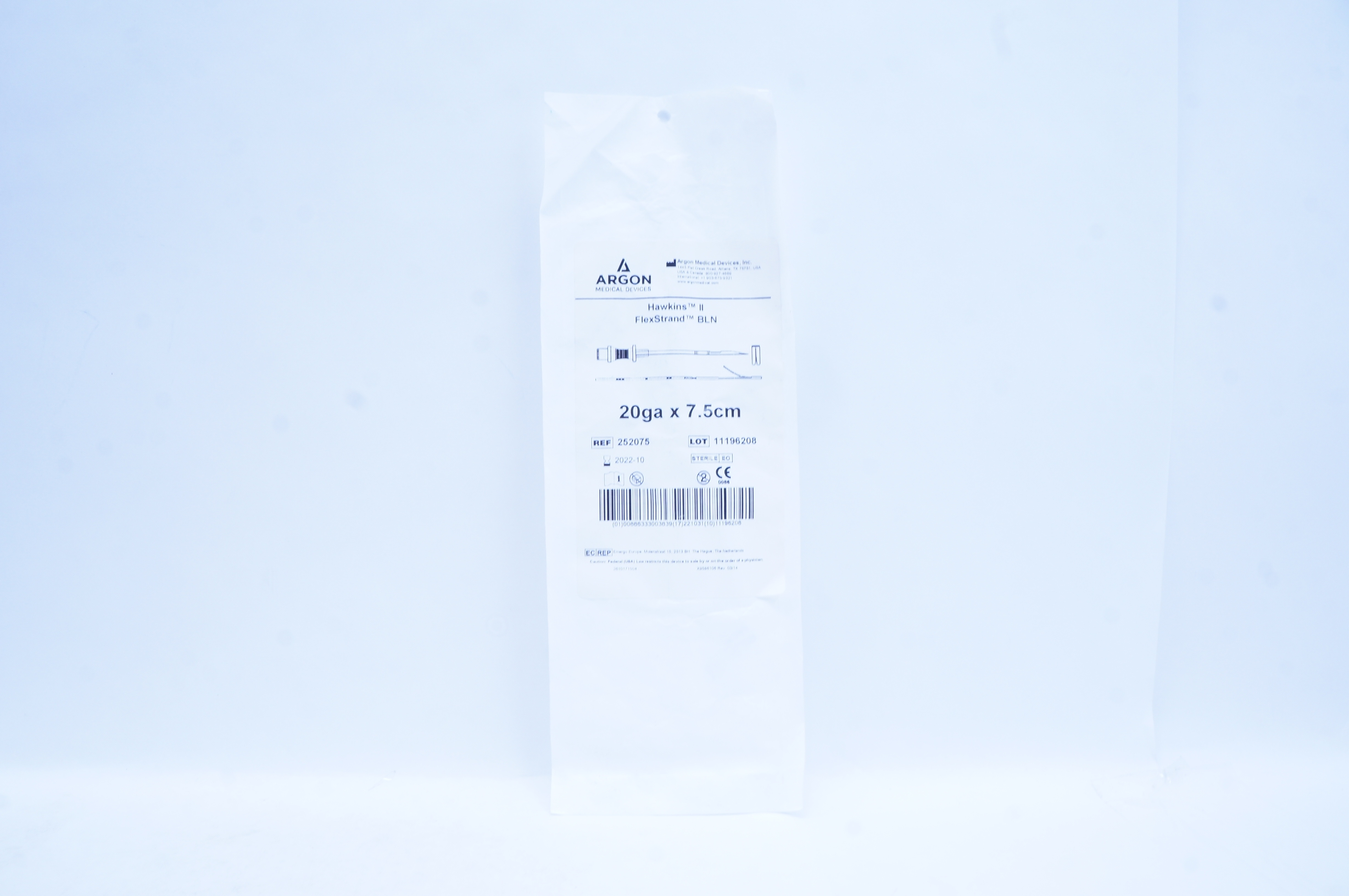 Argon 252075 Hawkins II FlexStrand BLN 20ga x 7.5cm