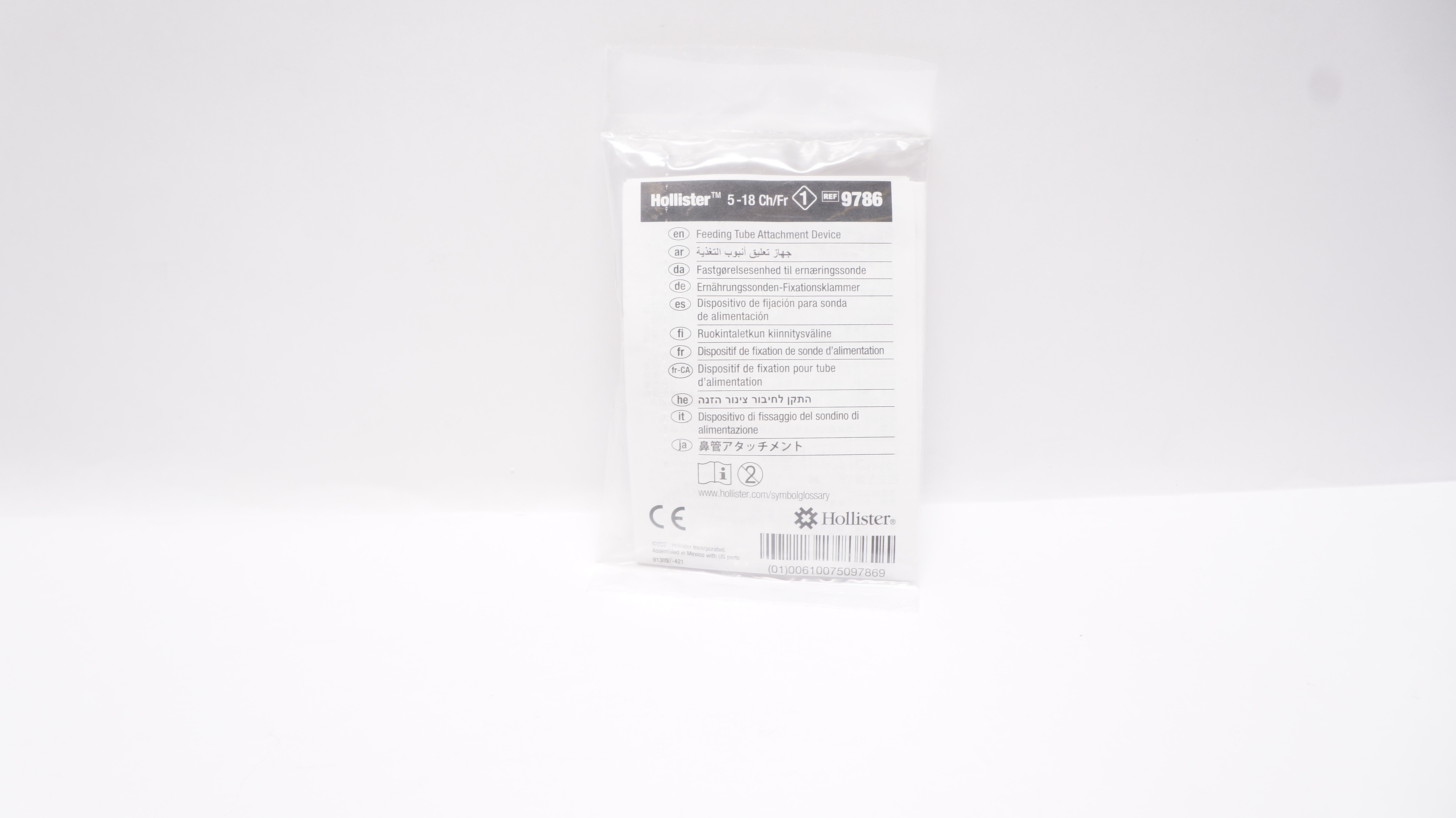 Hollister 9786 Feeding Tube Attachment Device 5-18Ch/Fr