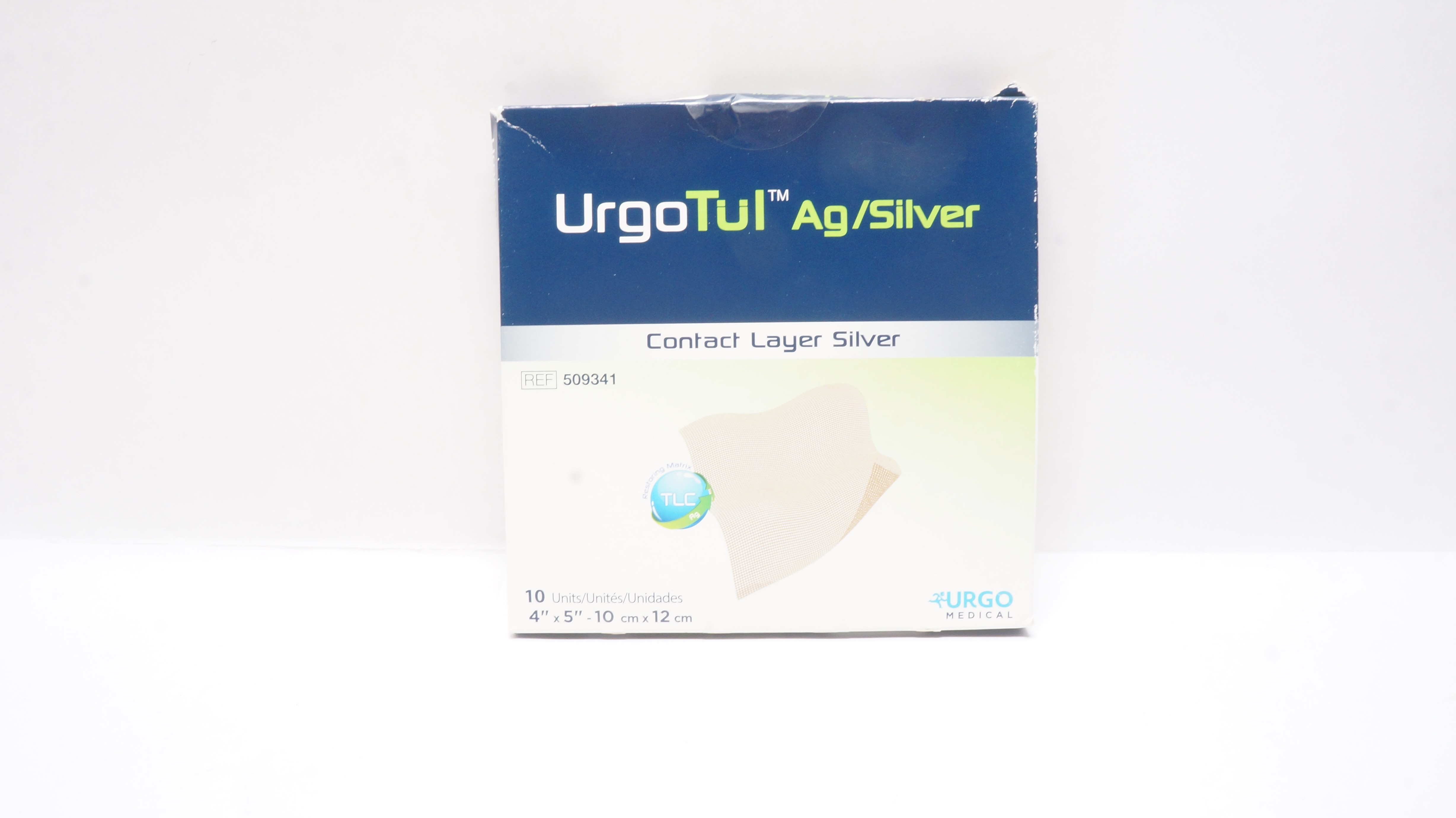 Urgo Medical 509341 UrgoTul Ag/Silver Contact Layer Sillver 4x5inch(x)-Box of 10