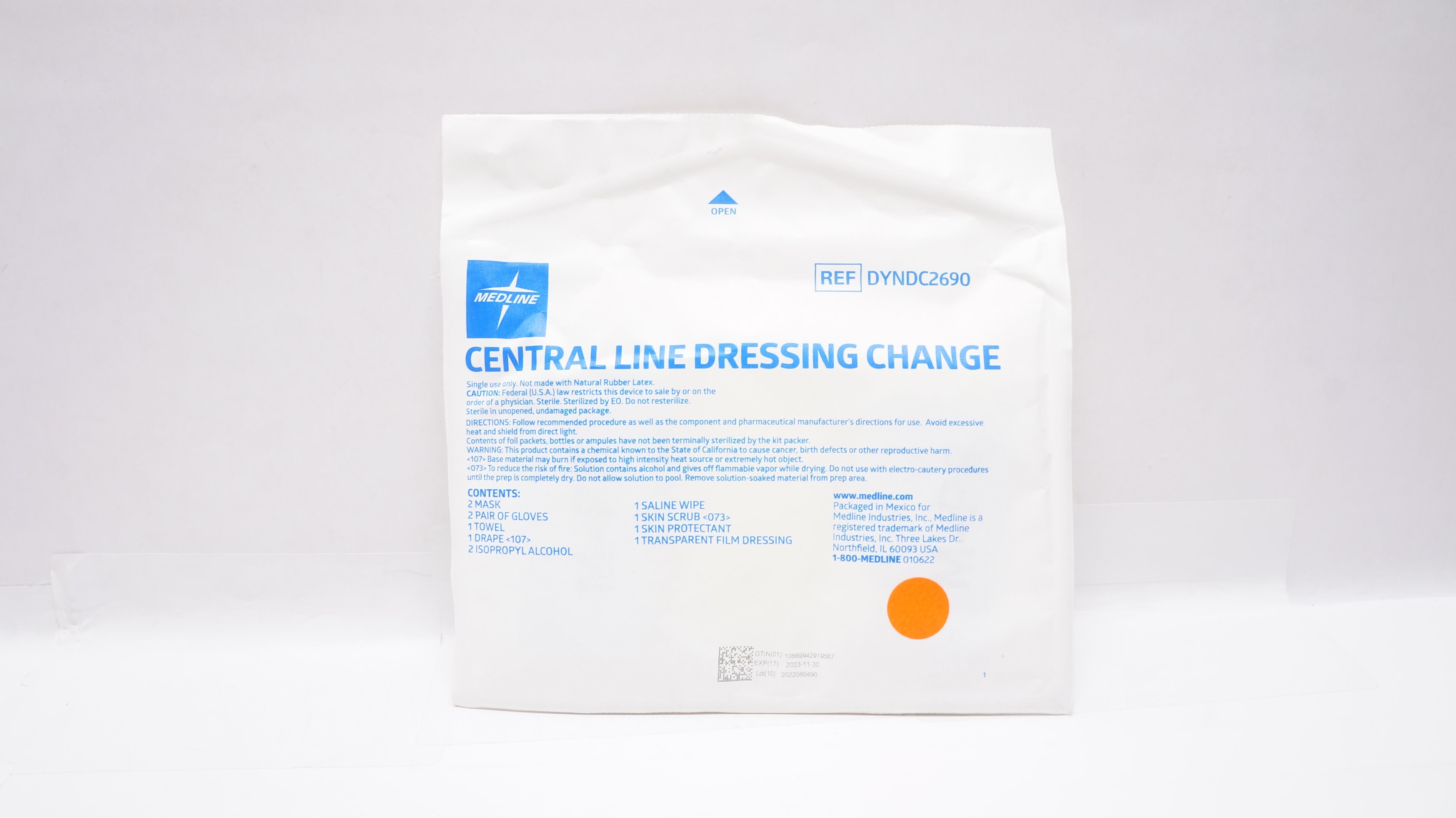 Medline DYNDC2690 Central Line Dressing Change