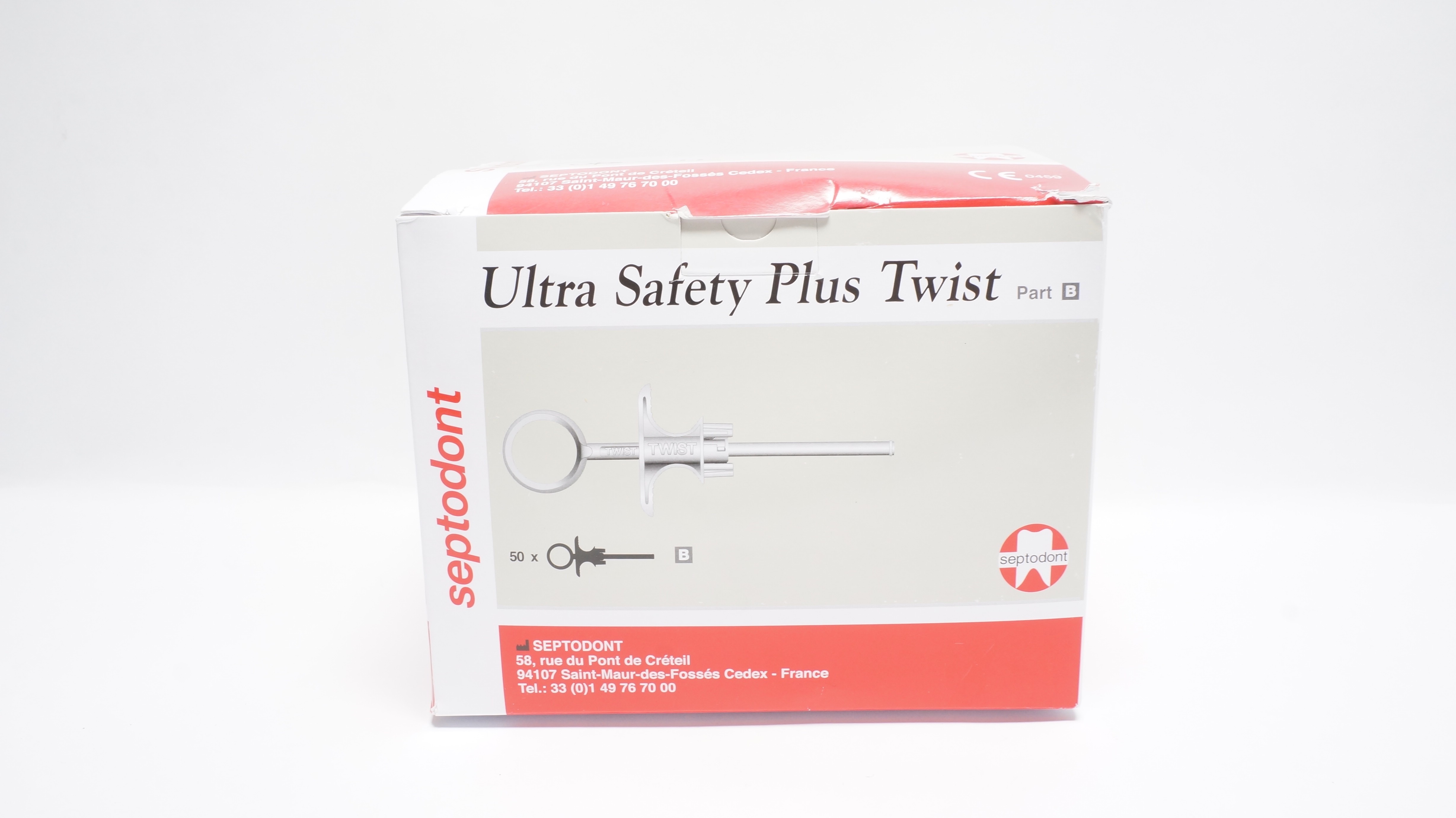 Septodont 346S Ultra Safety Plus Twist,Part B - Box of 50