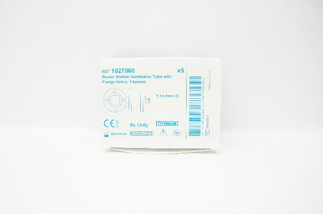 Medtronic 1027060 Reuter Bobbin Ventilation Tube 1.14mm ID - Box of 2 (x)