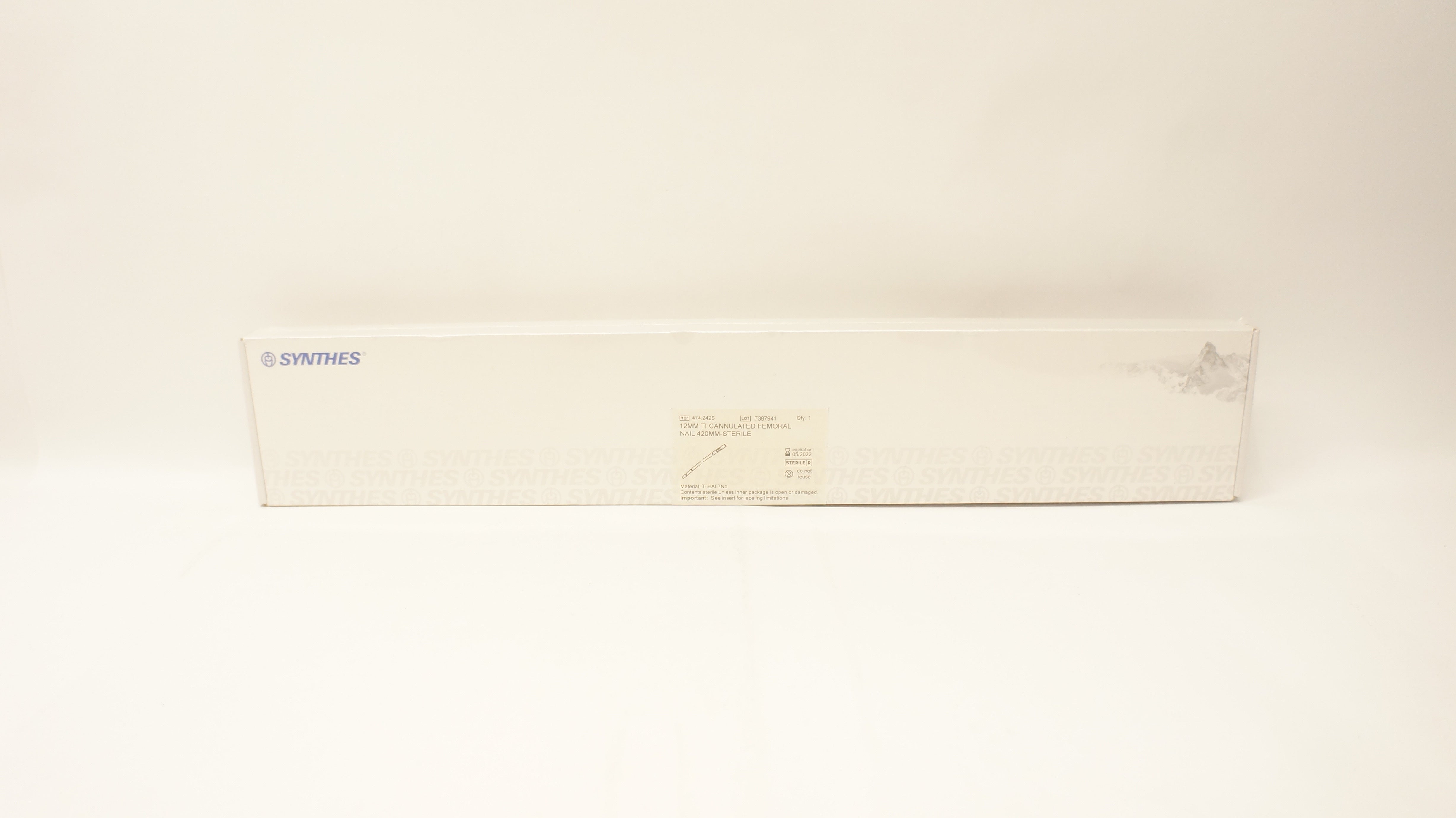 Synthes 474.242S 12mm Ti Cannulated Femoral Nail 420mm