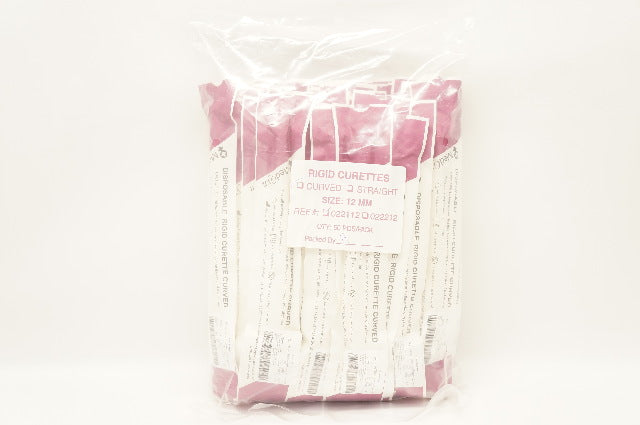 MedGyn 022112 Rigid Curettes Curved 12 mm- Pack of 50