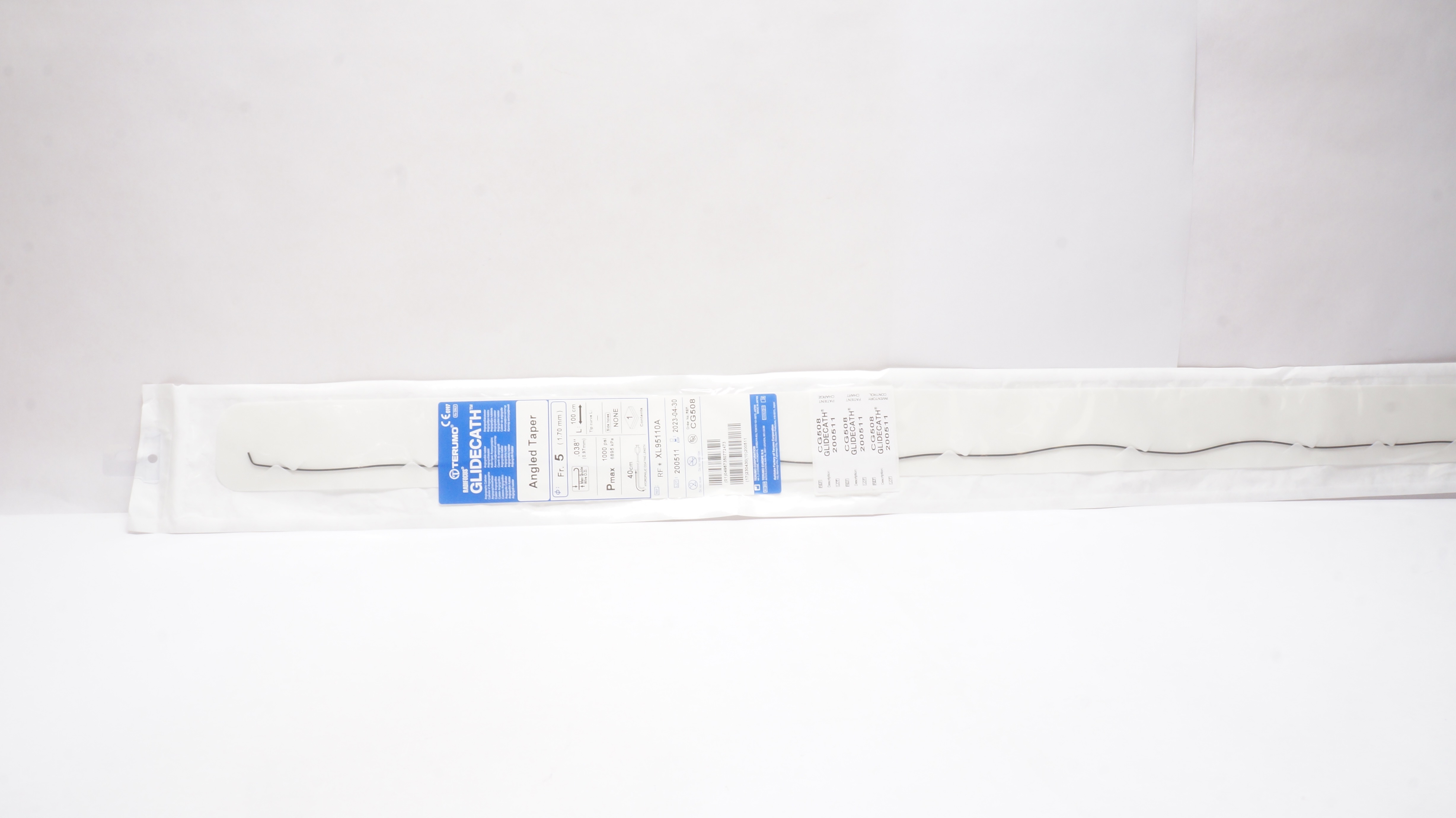 Terumo XL95110A Radifocus Glidecath Angiograthic Cath. 5Fr x .038inch x 40cm (x)