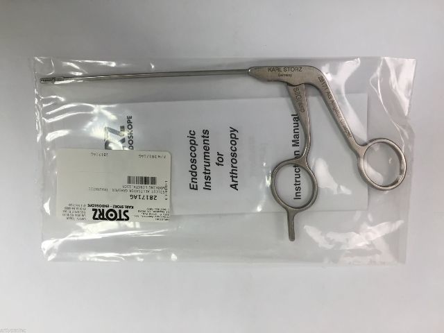 Karl Storz 28171AG Silcut Alligator Grasper, Traumatic, Working length: 13cm