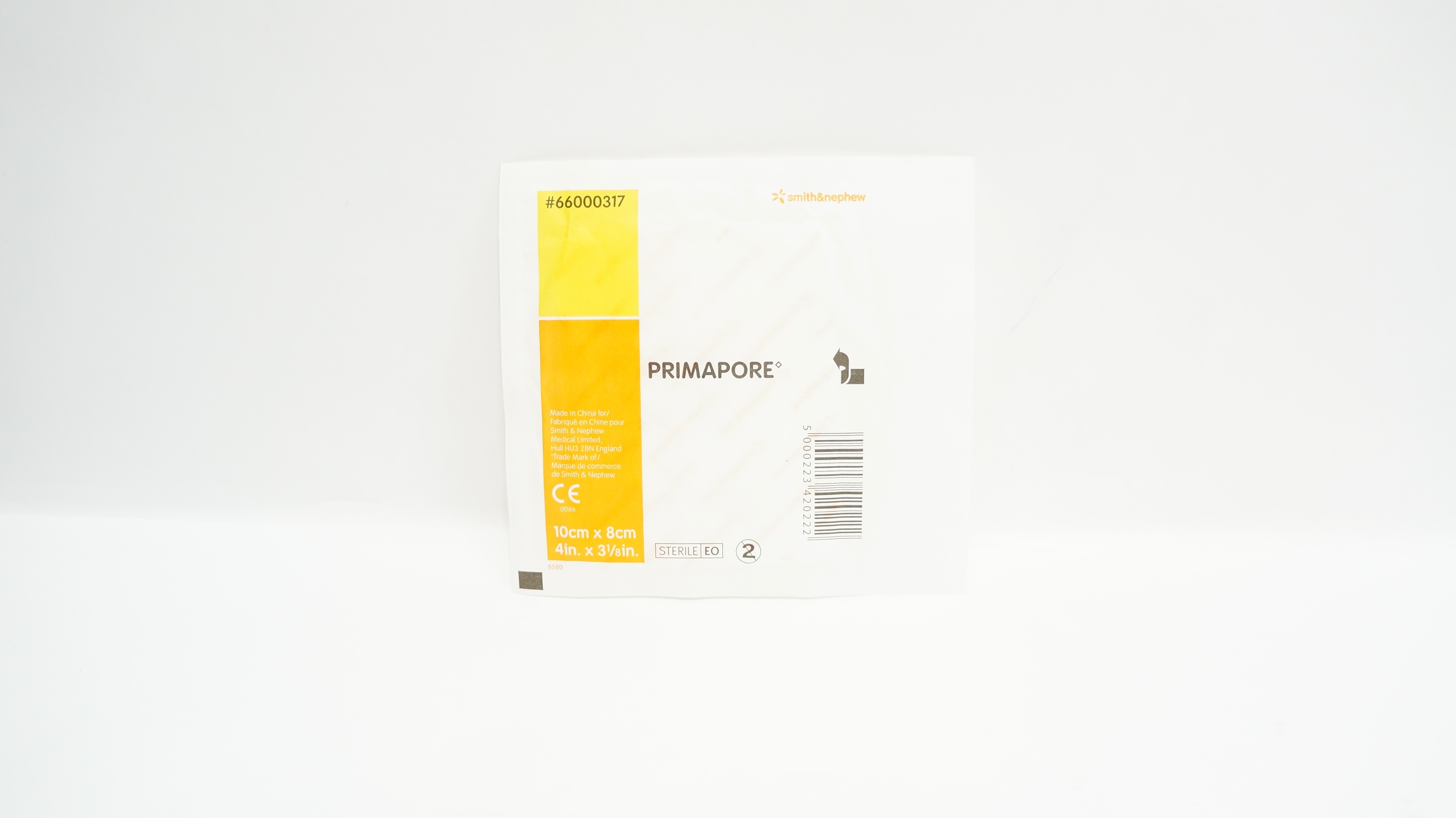 Smith&Nephew 66000317 Primapore Adhesive Dressing 4inch x 3-1/8inch