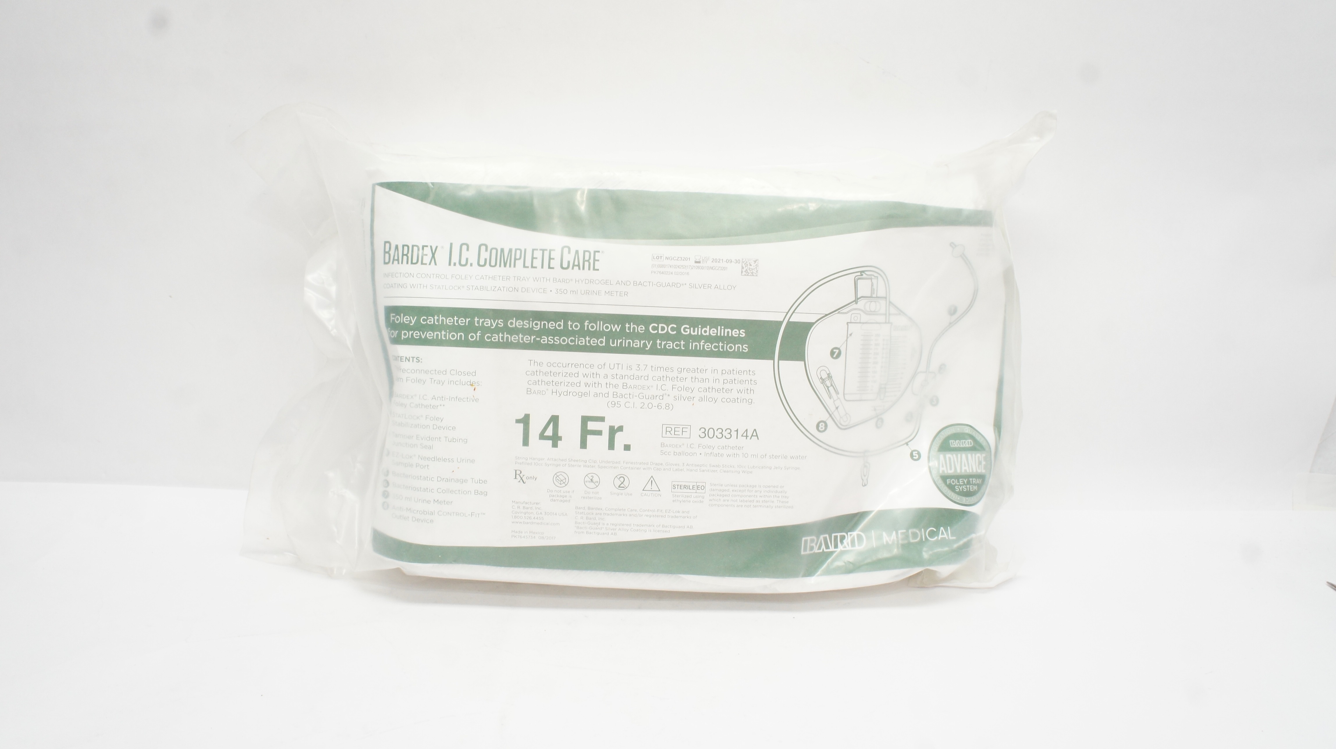 Bard A303314A SureStep Foley Tray System 14Fr (x)