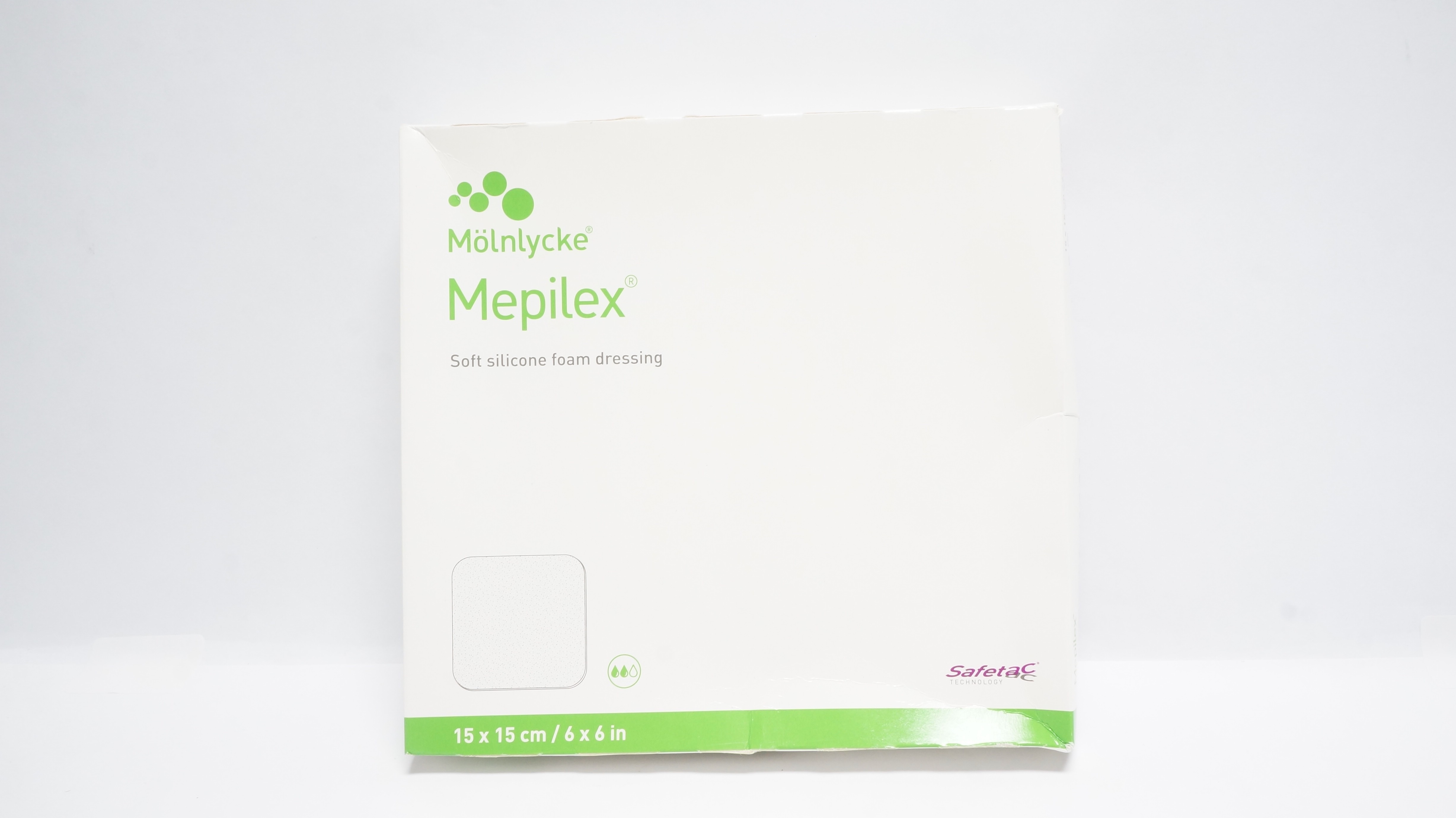Molnlycke 294399 Mepilex 6 x 6inch Soft Silicone Foam Dressing (x) - Box of 5