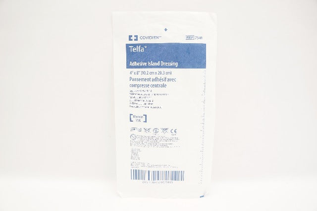 Covidien 7541 Telfa Adhesive Island Dressing 4inch x 8inch (x)