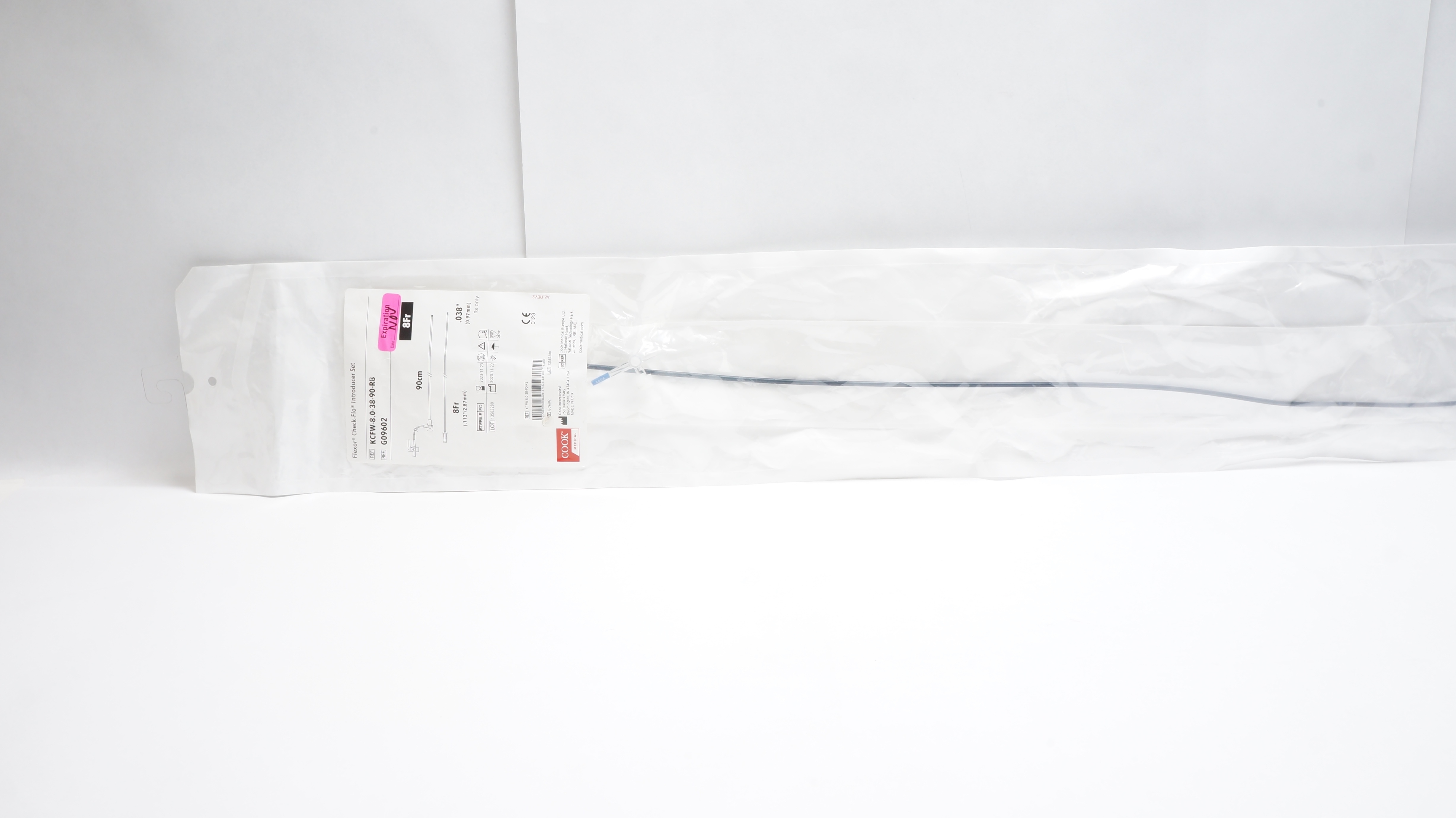 Cook Medical G09602 Flexor Check-Flo Introducer Set 8Fr x .038inch x 90cm (x)
