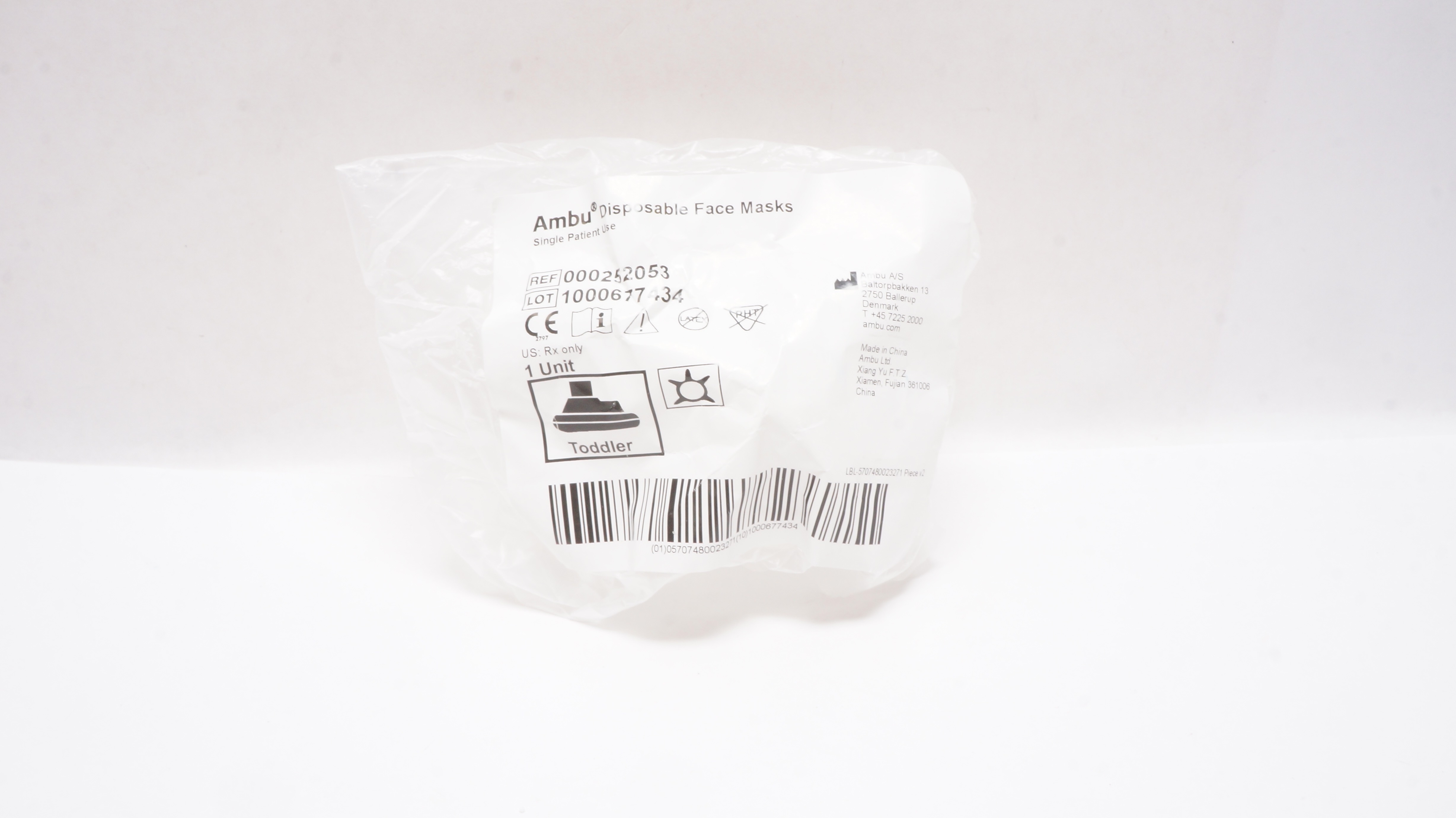 AMBU 000252053 Disposable Face Masks, Toddler