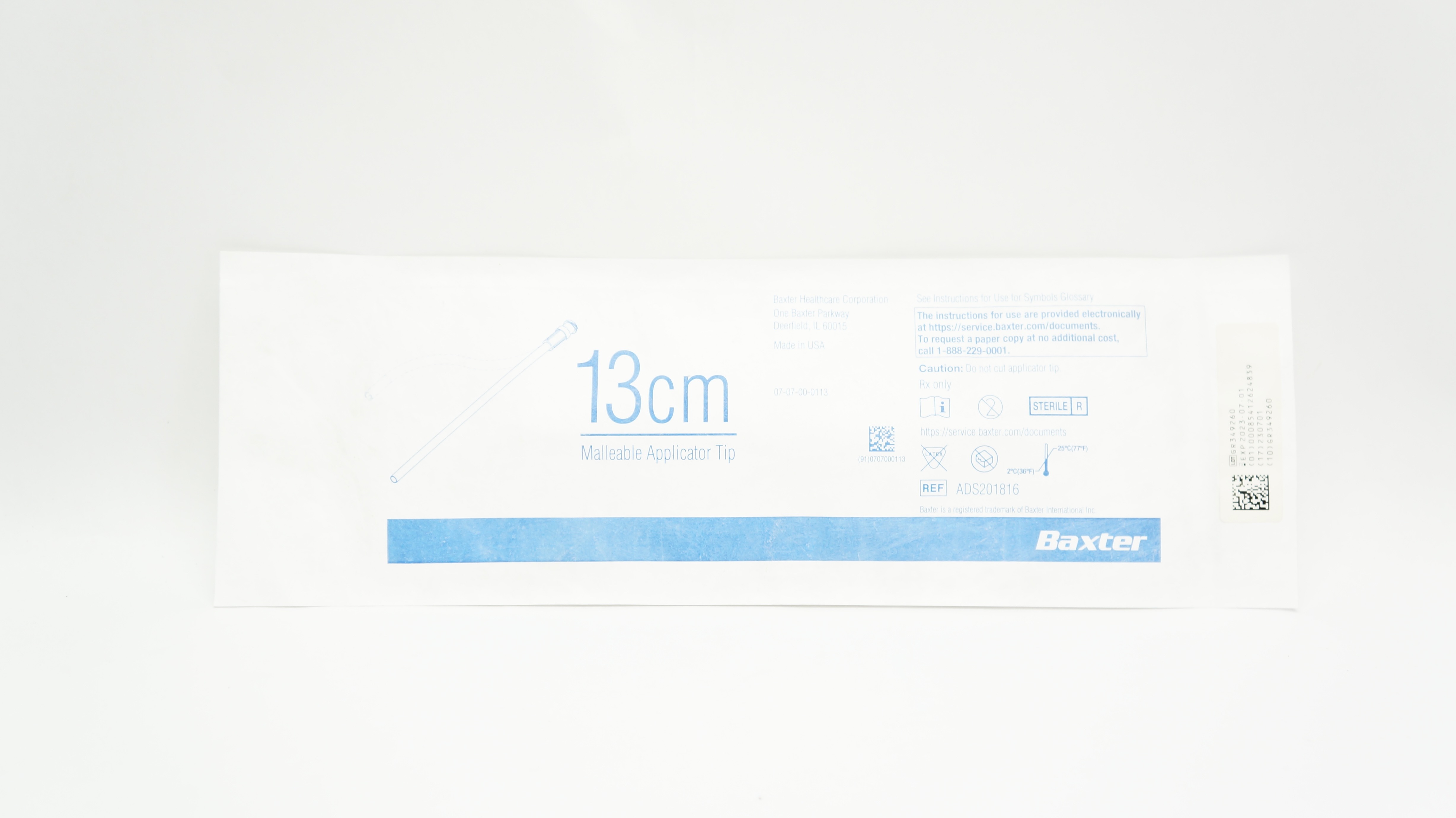 Baxter ADS201816 Malleable Applicator Tip 13cm (x)