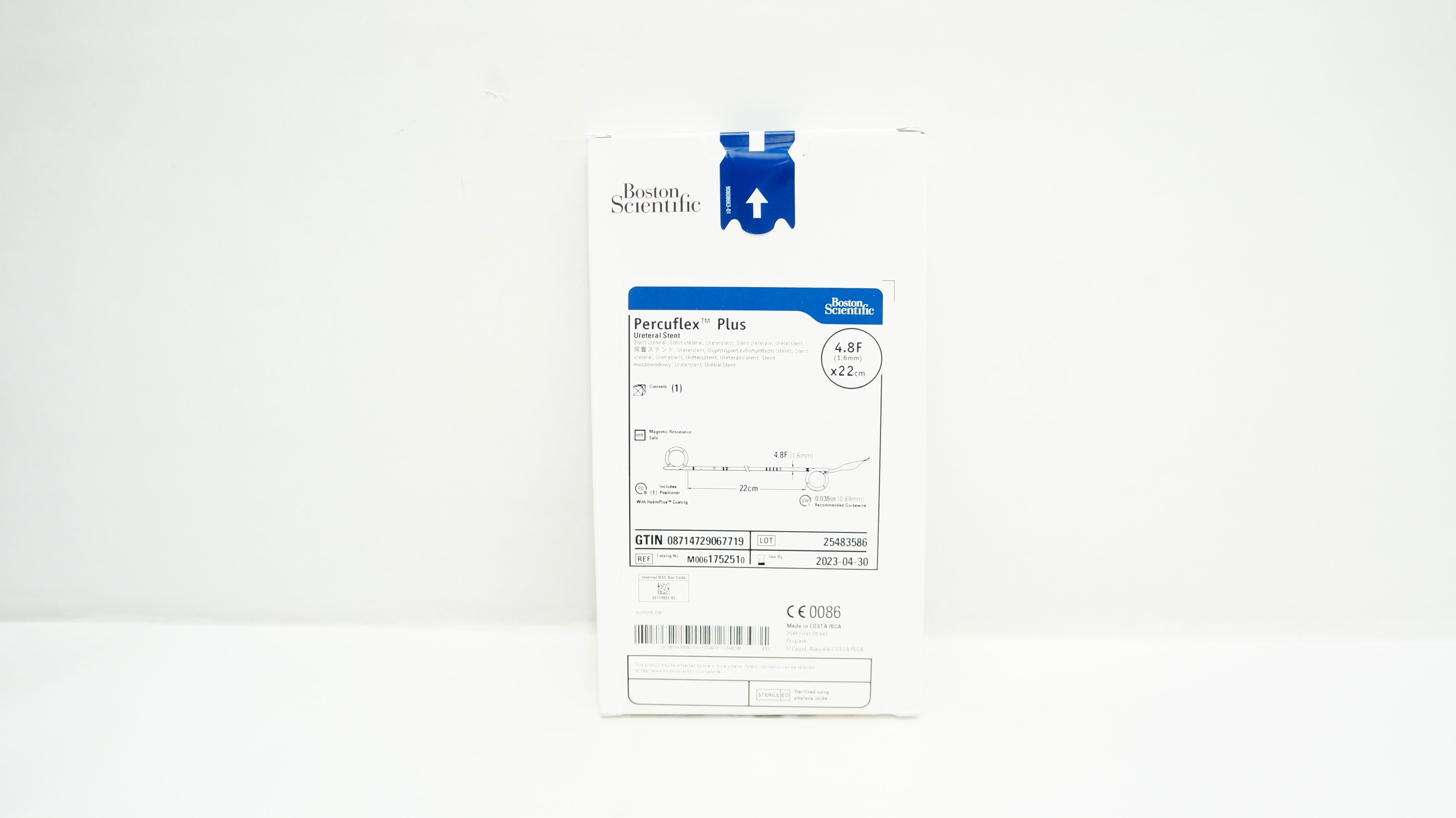 Boston Scientific M0061752510 Percuflex Plus Ureteral Stnt 4.8F x 22 cm (x)