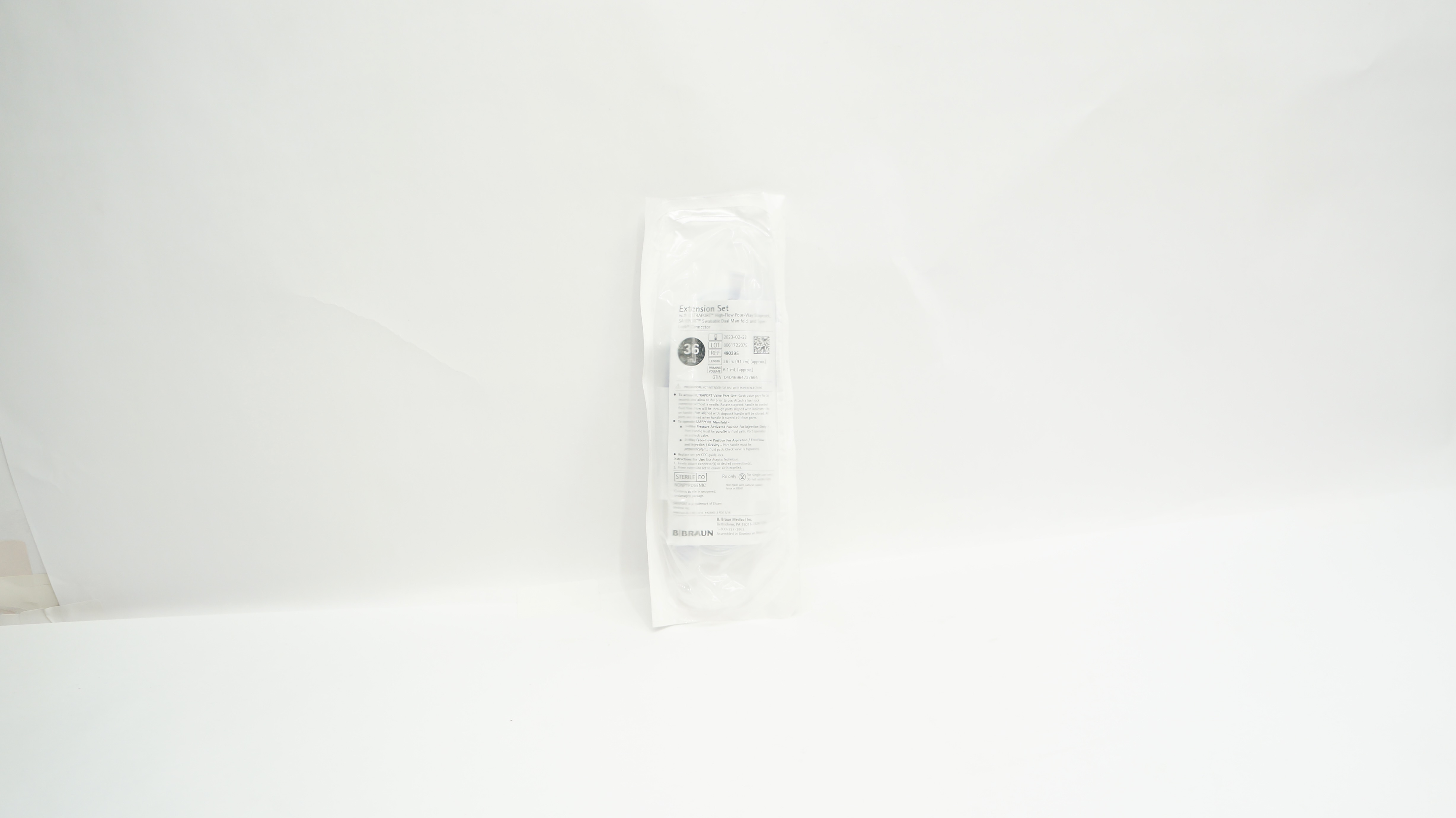 Braun 490395 Extension Set 36inch x 6.1mL (Approx.)