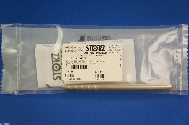 Karl Storz 50209FB Small Oblong Curette Distally Angled For Auricle Reconstructi