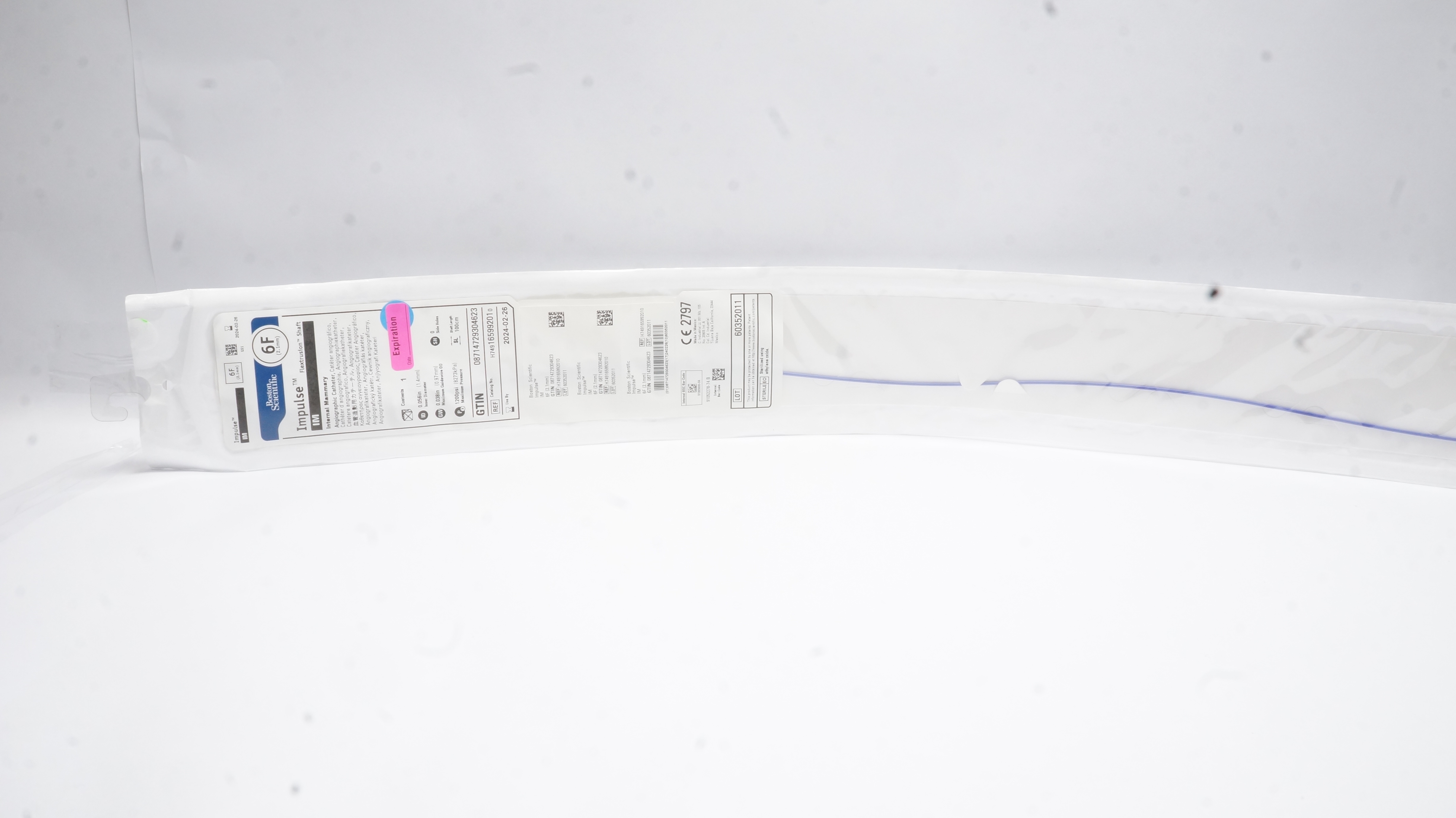 Boston Scientific 16599201 Impulse IM Flextrusion Shaft 6F Angiographic Cath.(x)