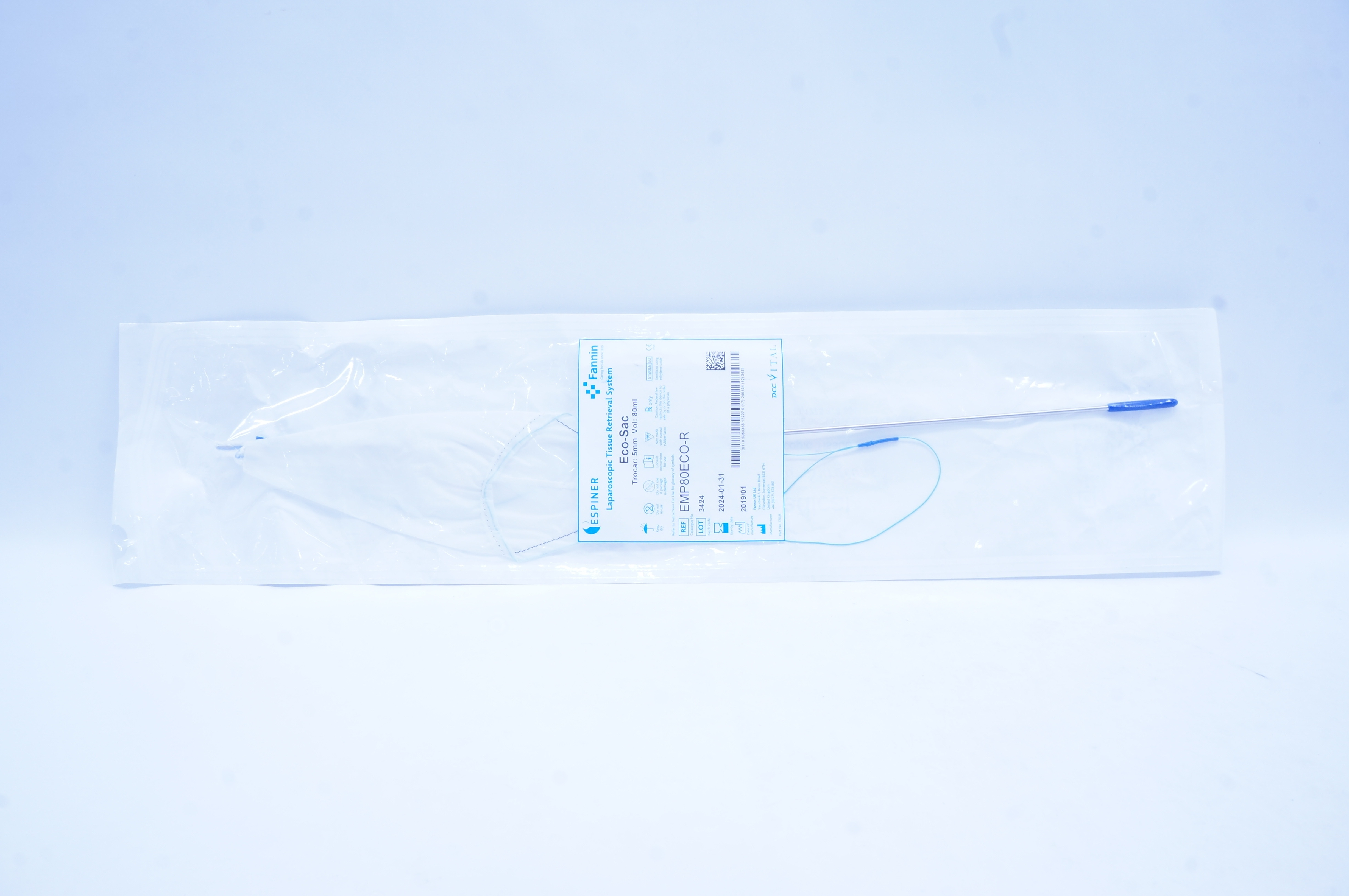 Fanin EMP80ECO-R Espiner Laparascopic Tissue Retrieval System 5mm 80ml