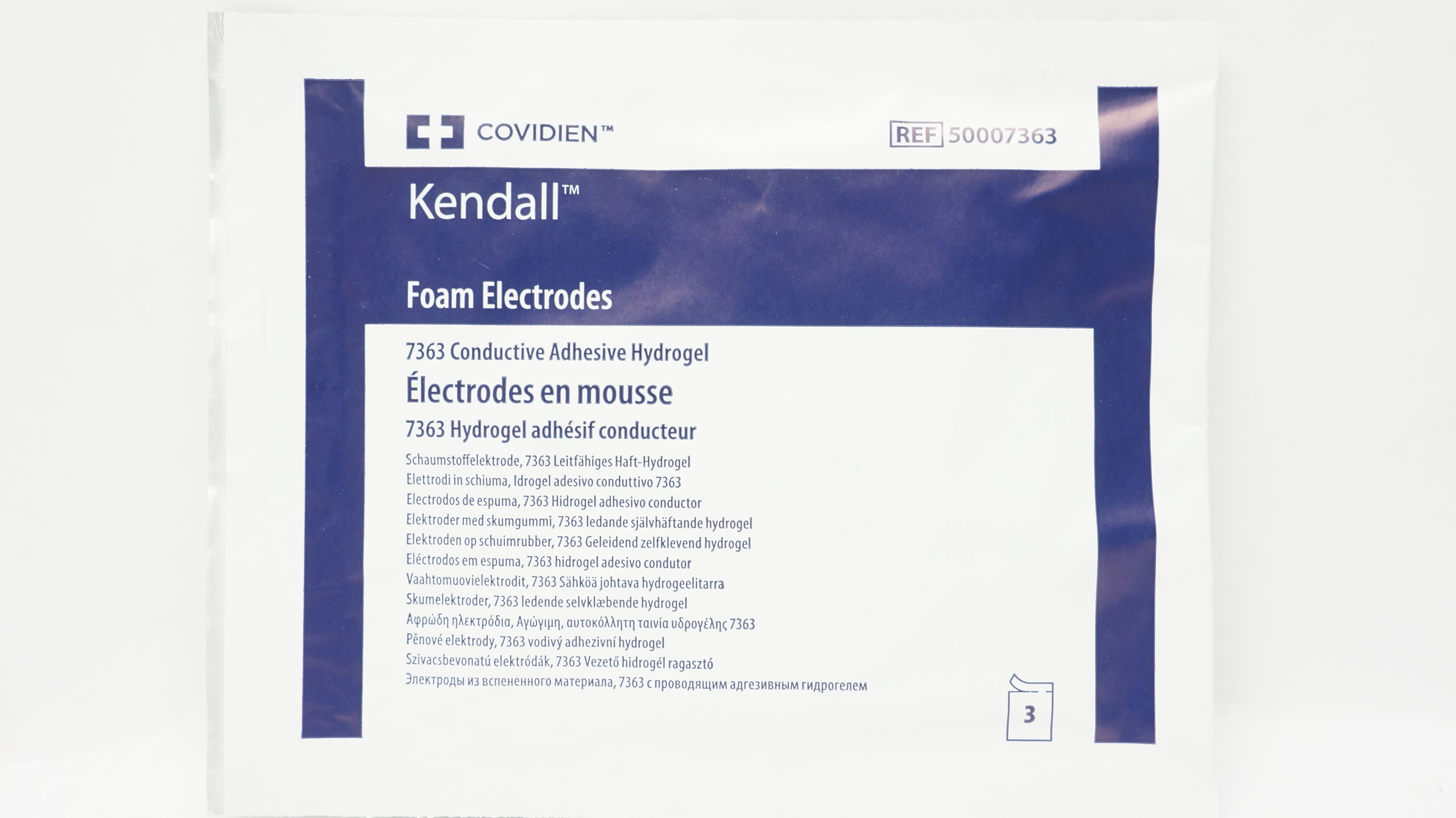 Covidien 50007363 Kendall Foam Electrodes - Pack of 3