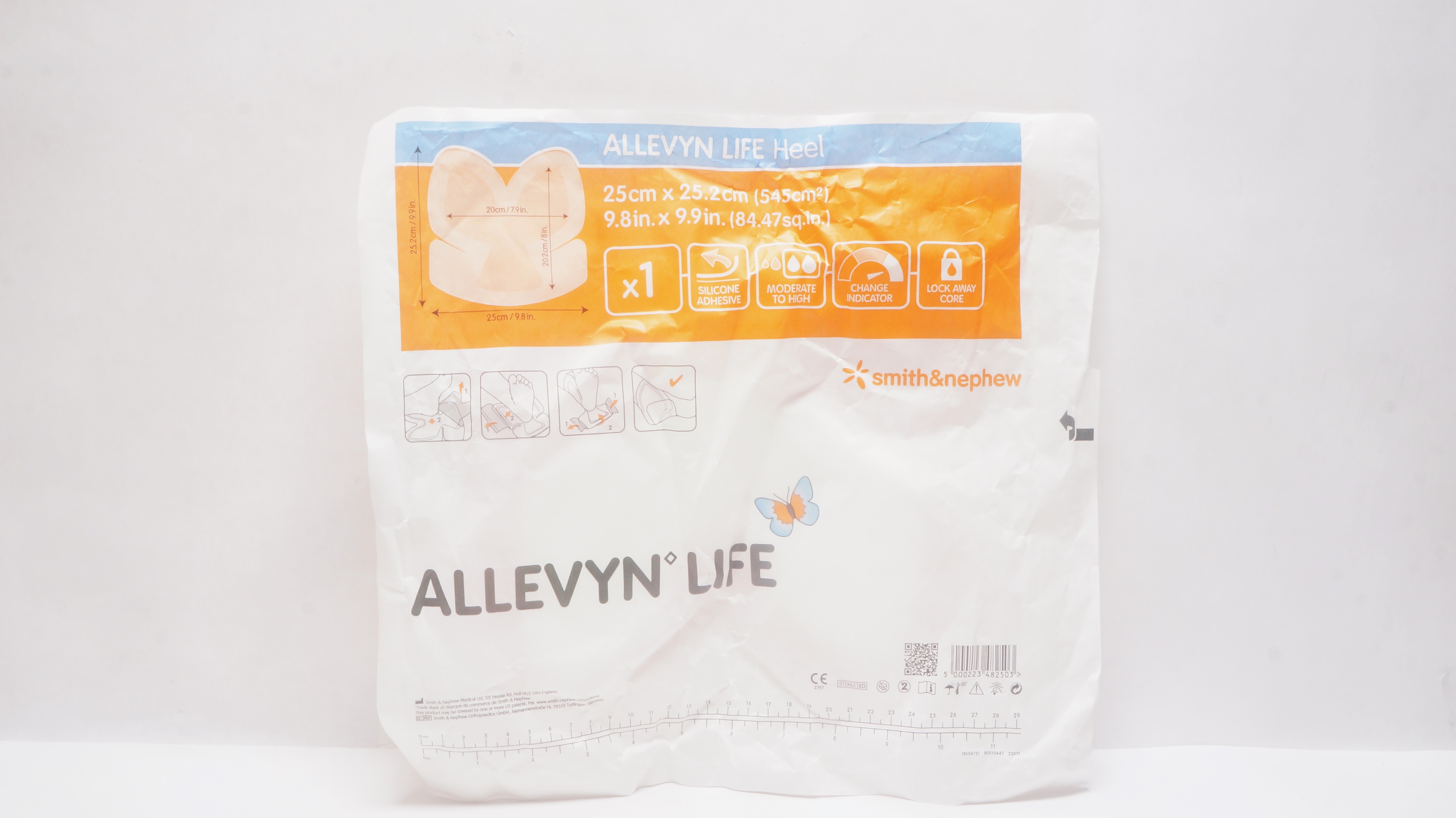 Smith&Nephew 66801304 Allevyn Life Heel Dressing 9.8inch x 9.9inch