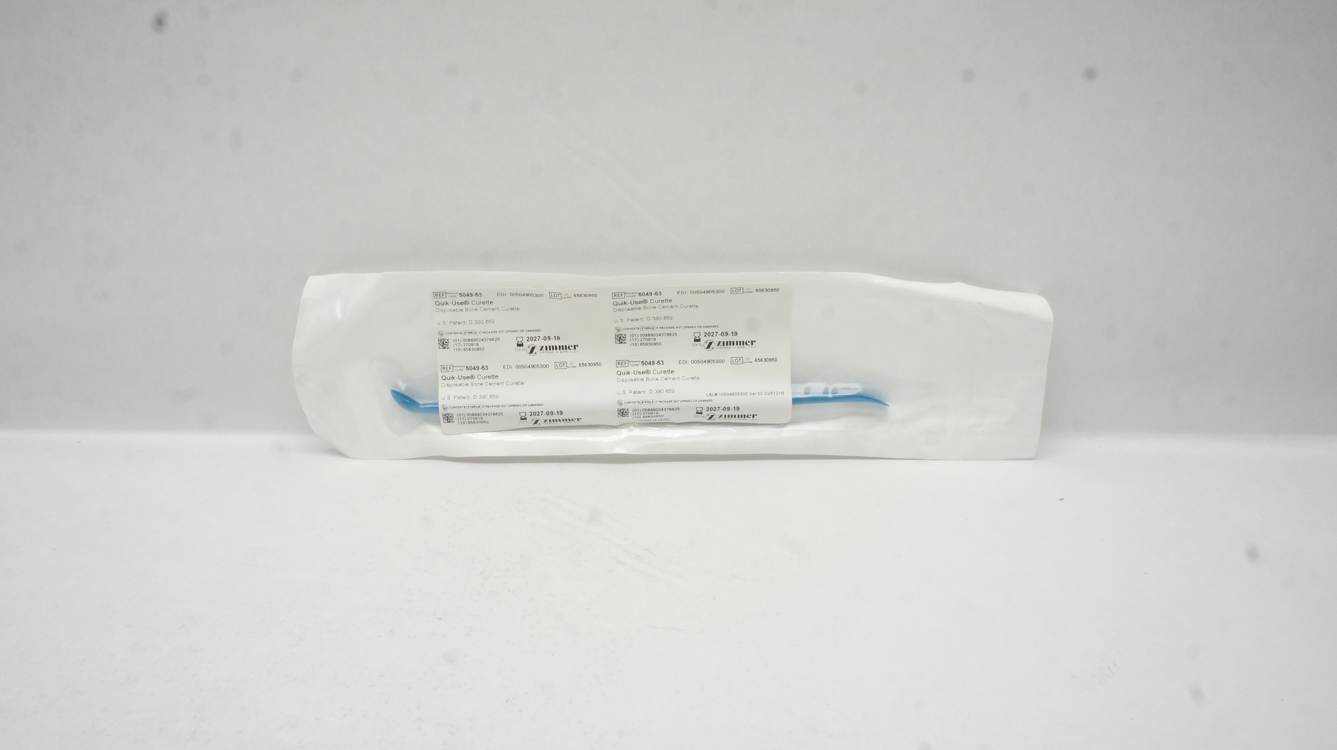 Zimmer 5049-53 Quik-Use Disposable Bone Cement Curette