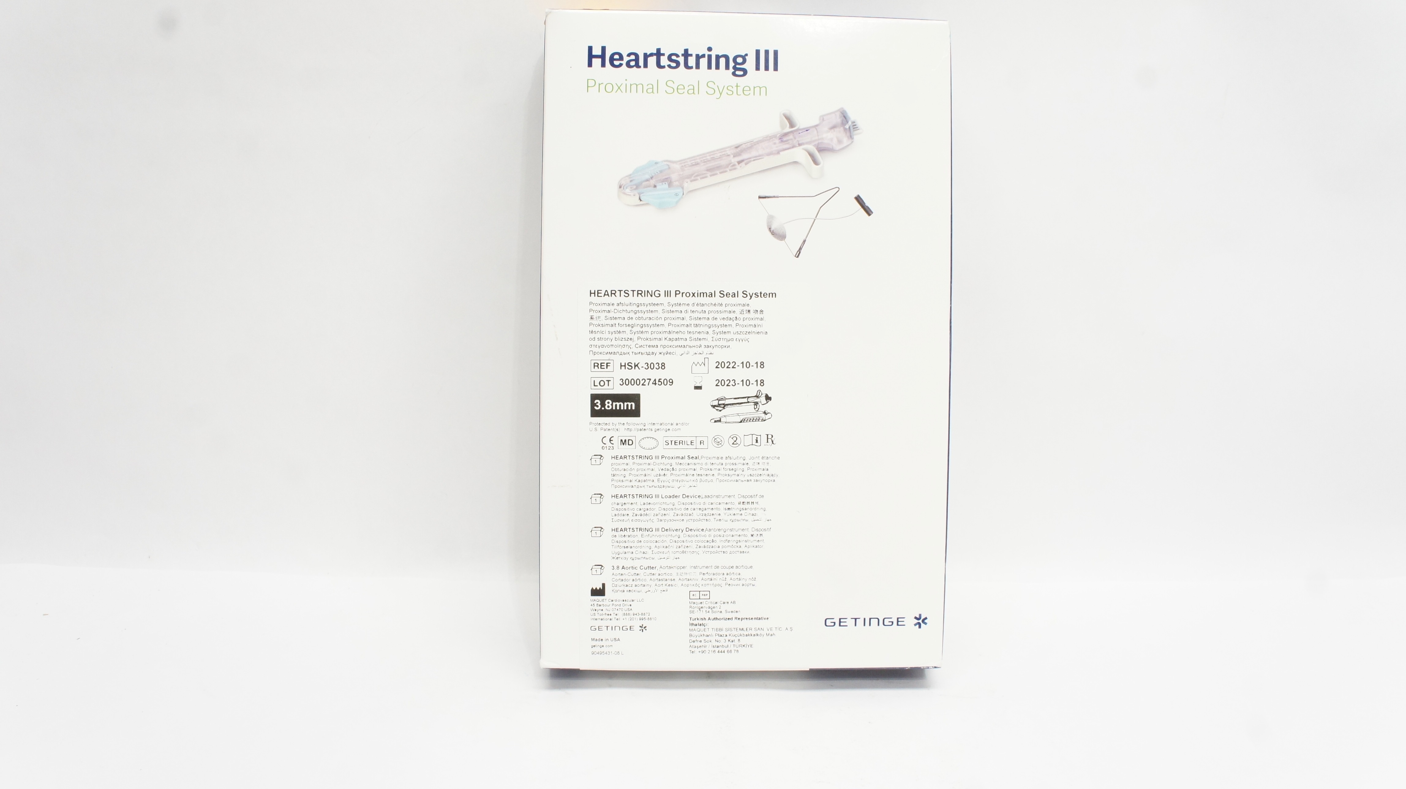 Maquet HSK-3038 Getinge HEARTSTRING III Proximal Seal System 3.8 mm (x)