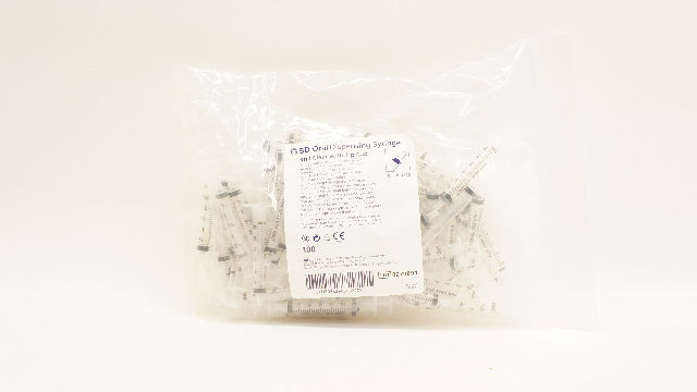 BD 305220 Oral Dispensing Syringe Clear with Tip Cap 3mL - Pack of 100