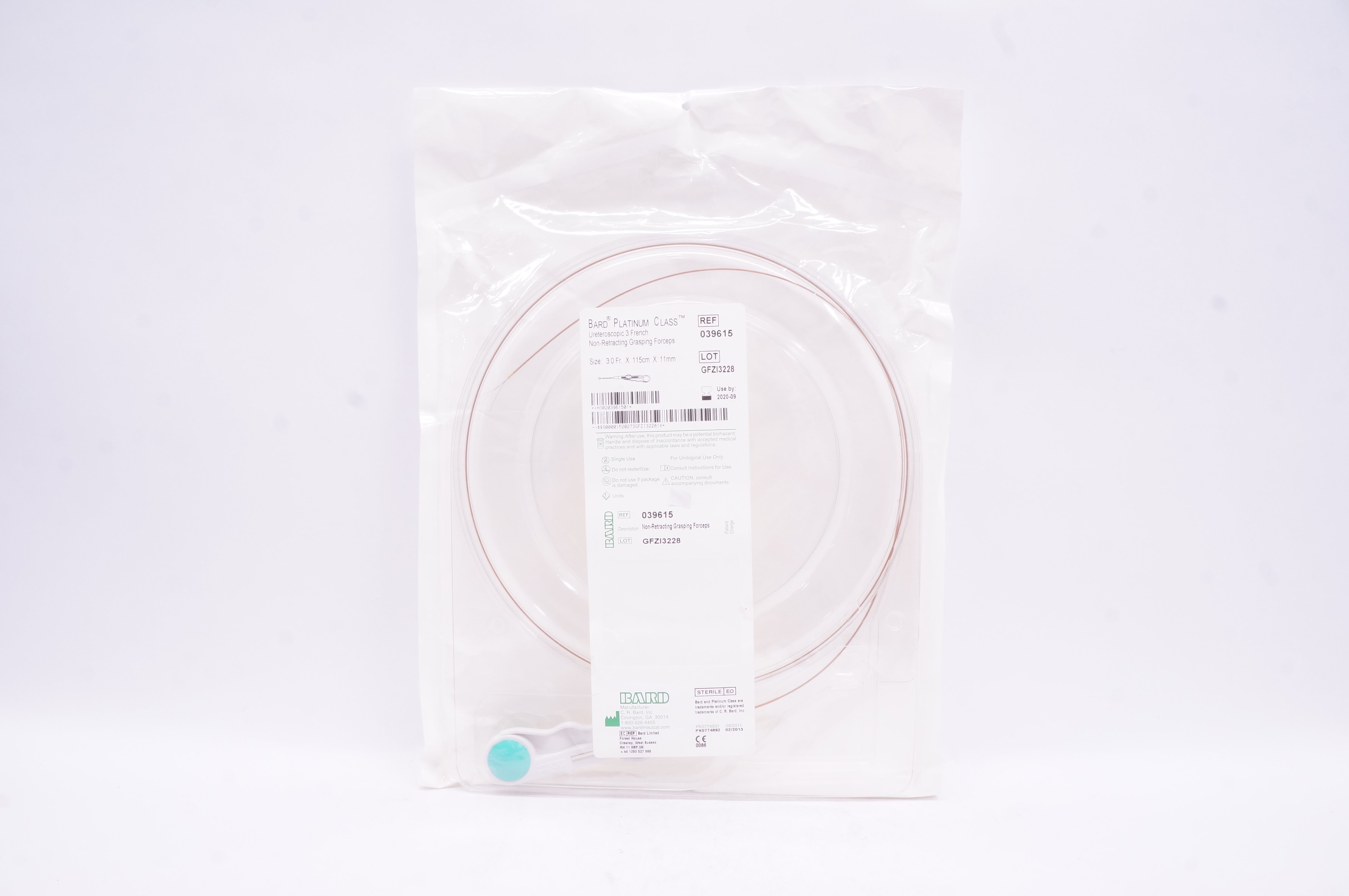 Bard 039615 Platinum Class Ureteroscopic 3 French 3.0 Fr x 115cm x 11mm (x)