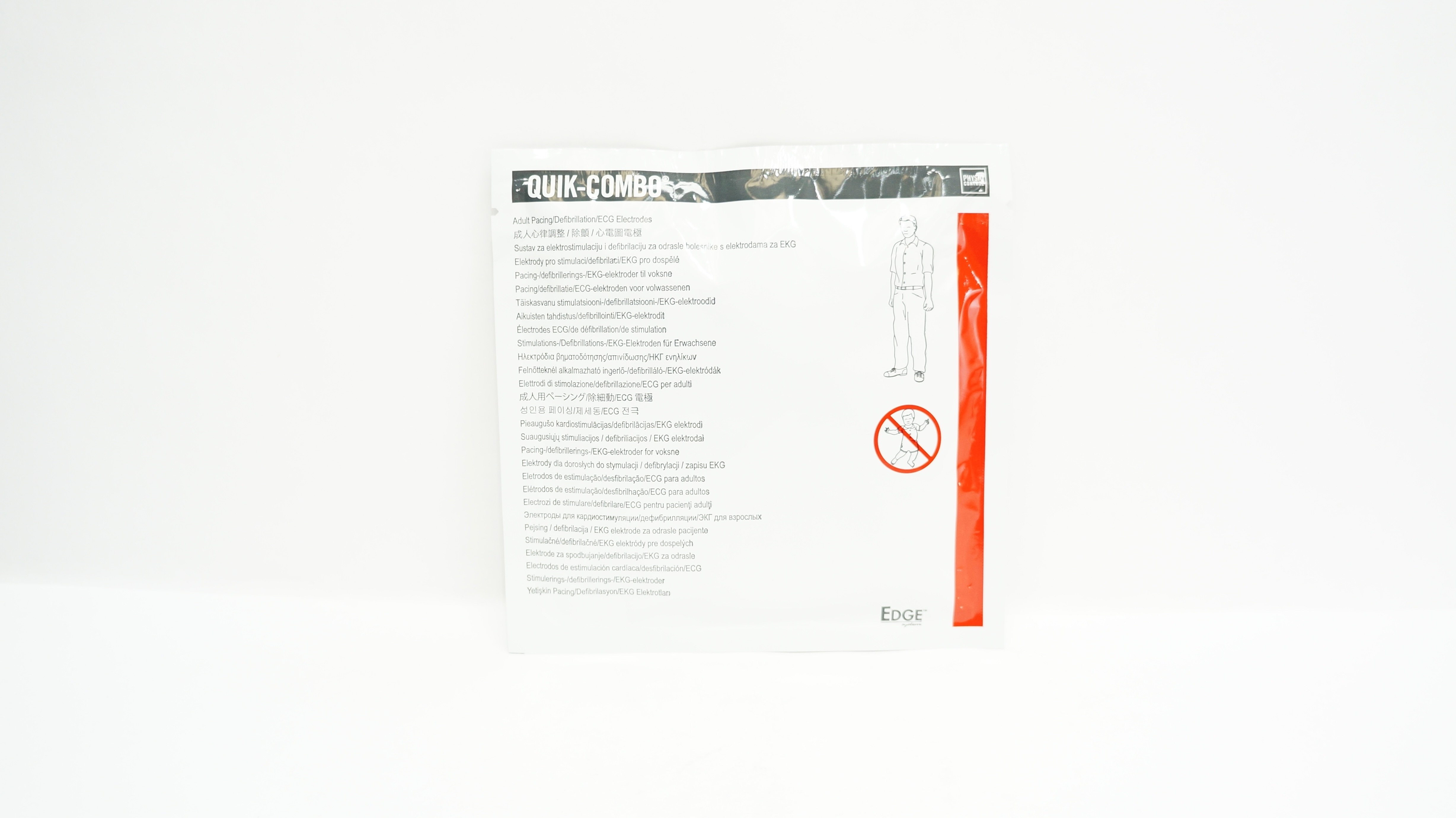 Physio-Control 11996-000091 Quick-Combo Pacing/Defibrillation/ECG Electrodes