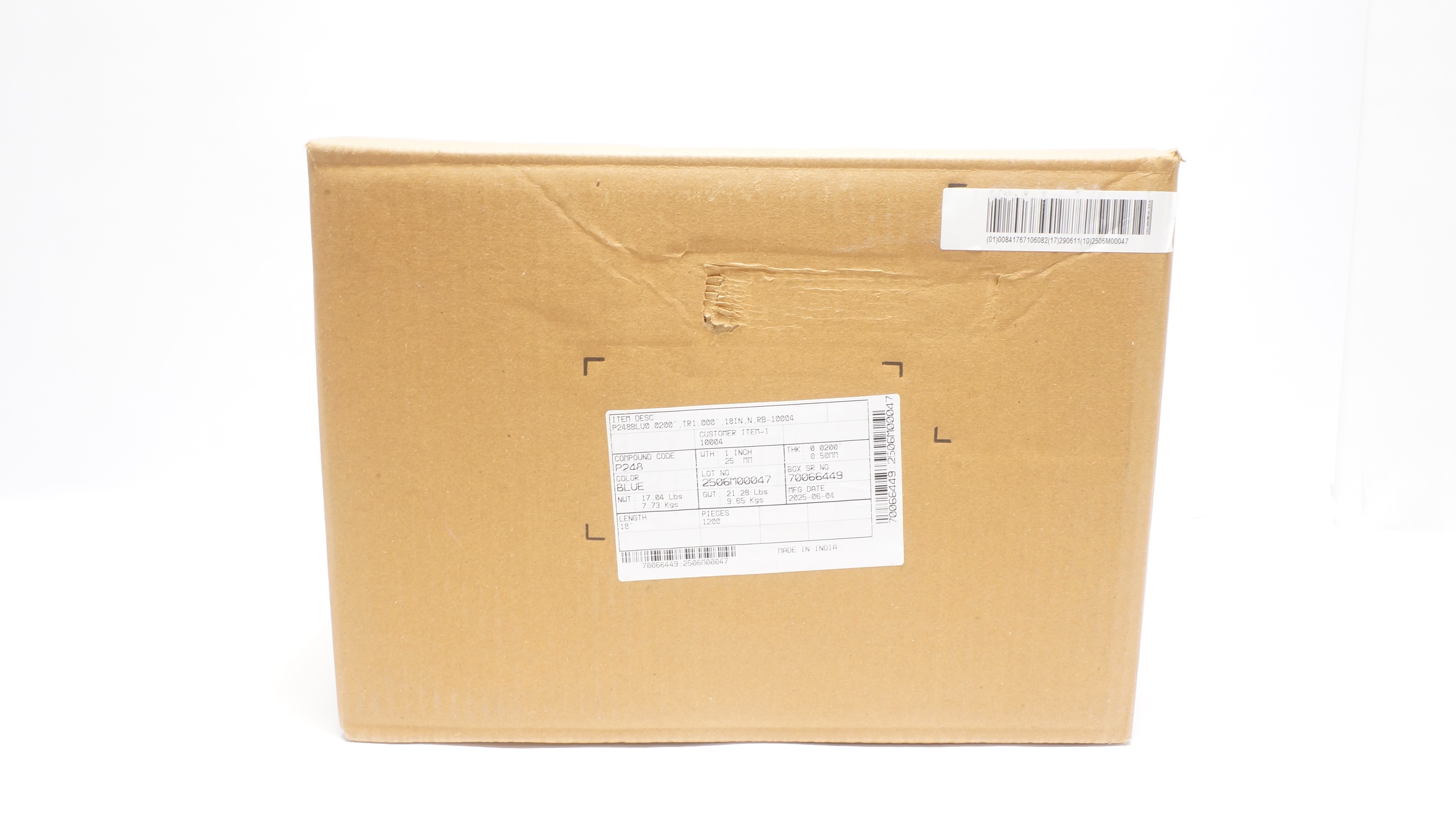 P248 Single Patient Use Tourniquet 18In, Blue - Case of 1200