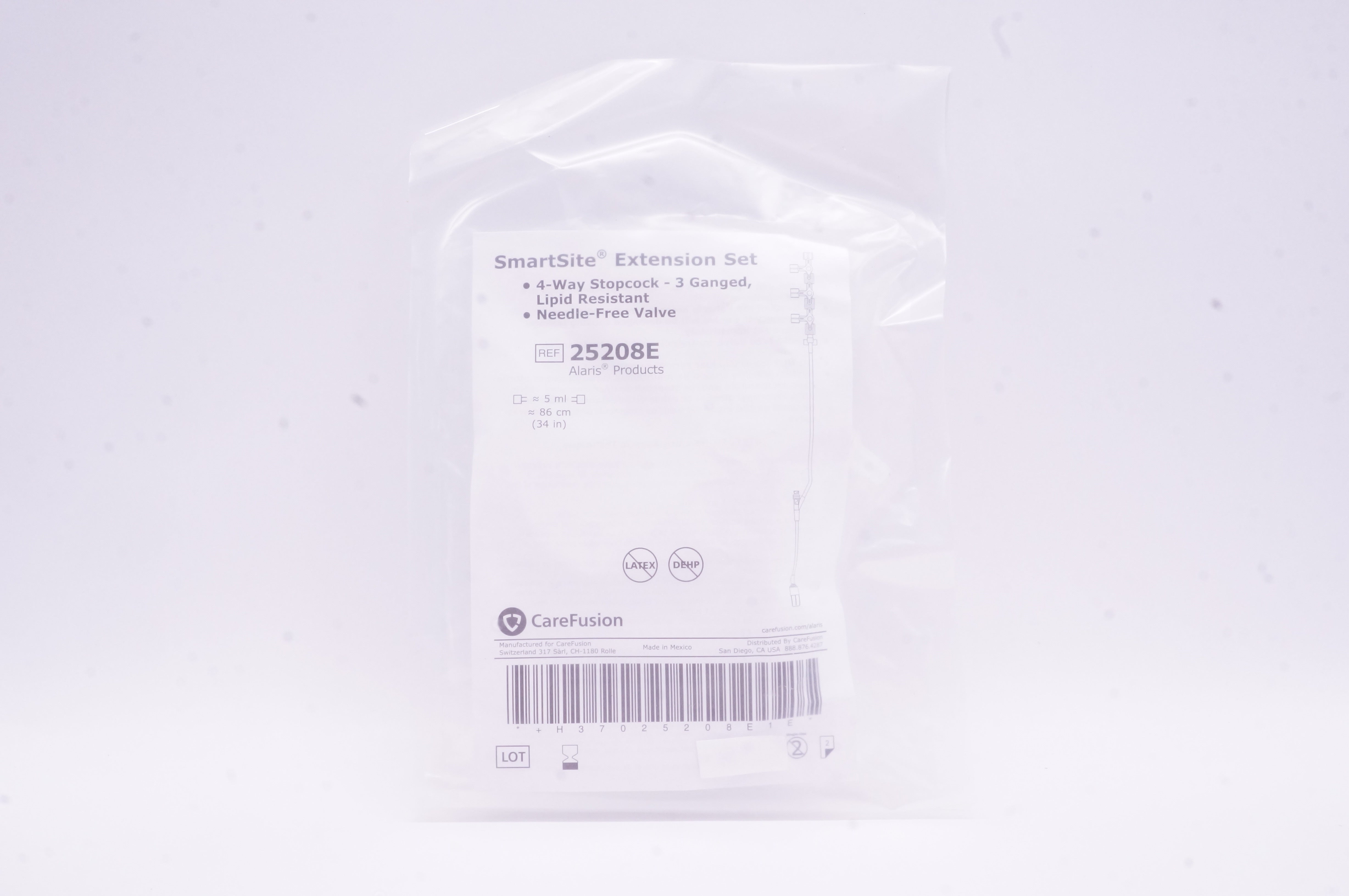 CareFusion 25208E SmartSite Extension Set 5ml x 34inch (x)