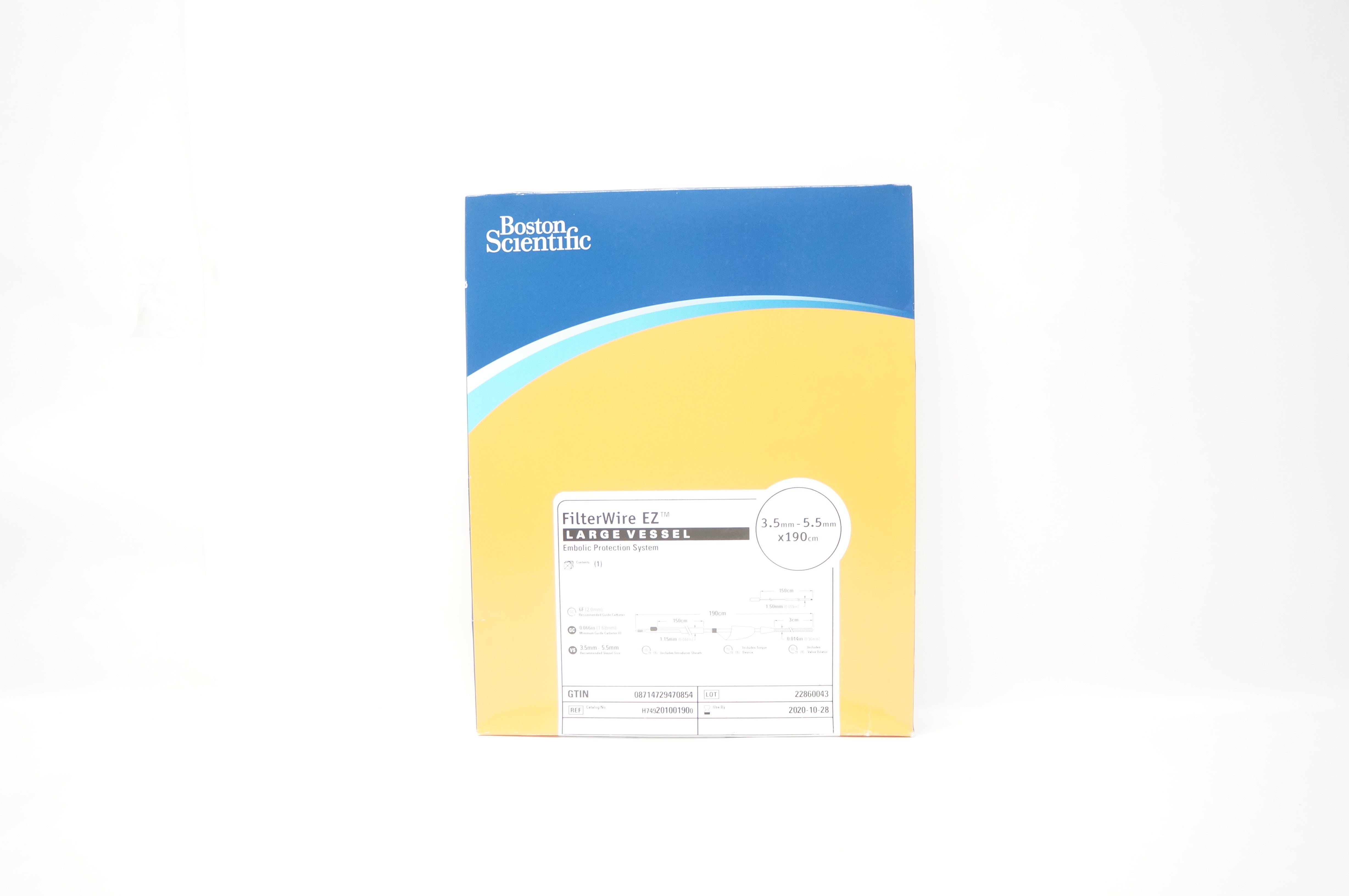 Boston Scientific 20100190 FilterWire EZ Large Vessel Embolic 3.5-5.5mmx190cm(x)