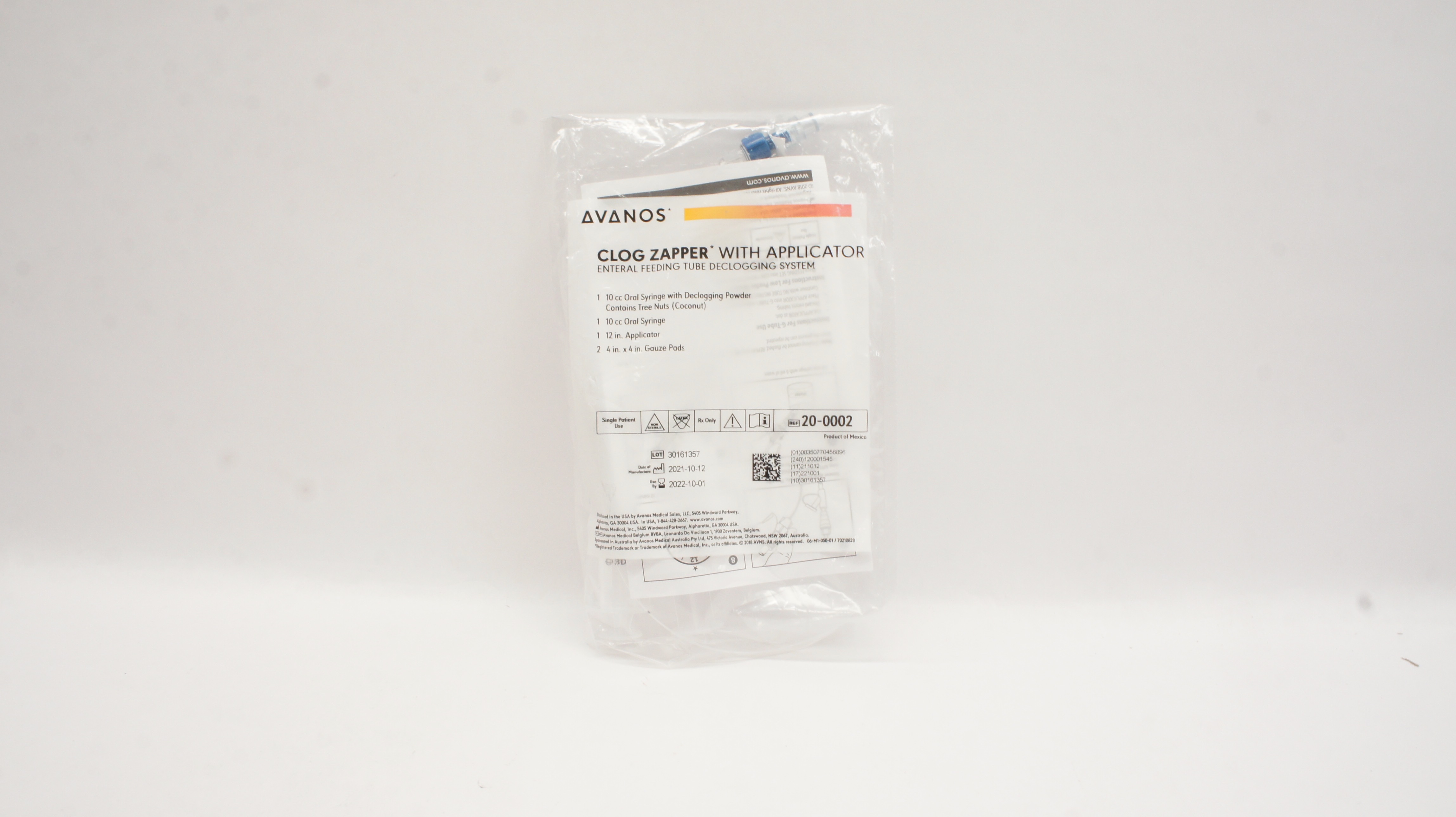 Avanos 20-0002 Clog Zapper Applicator Enteral Feeding Tube Declogging System (x)