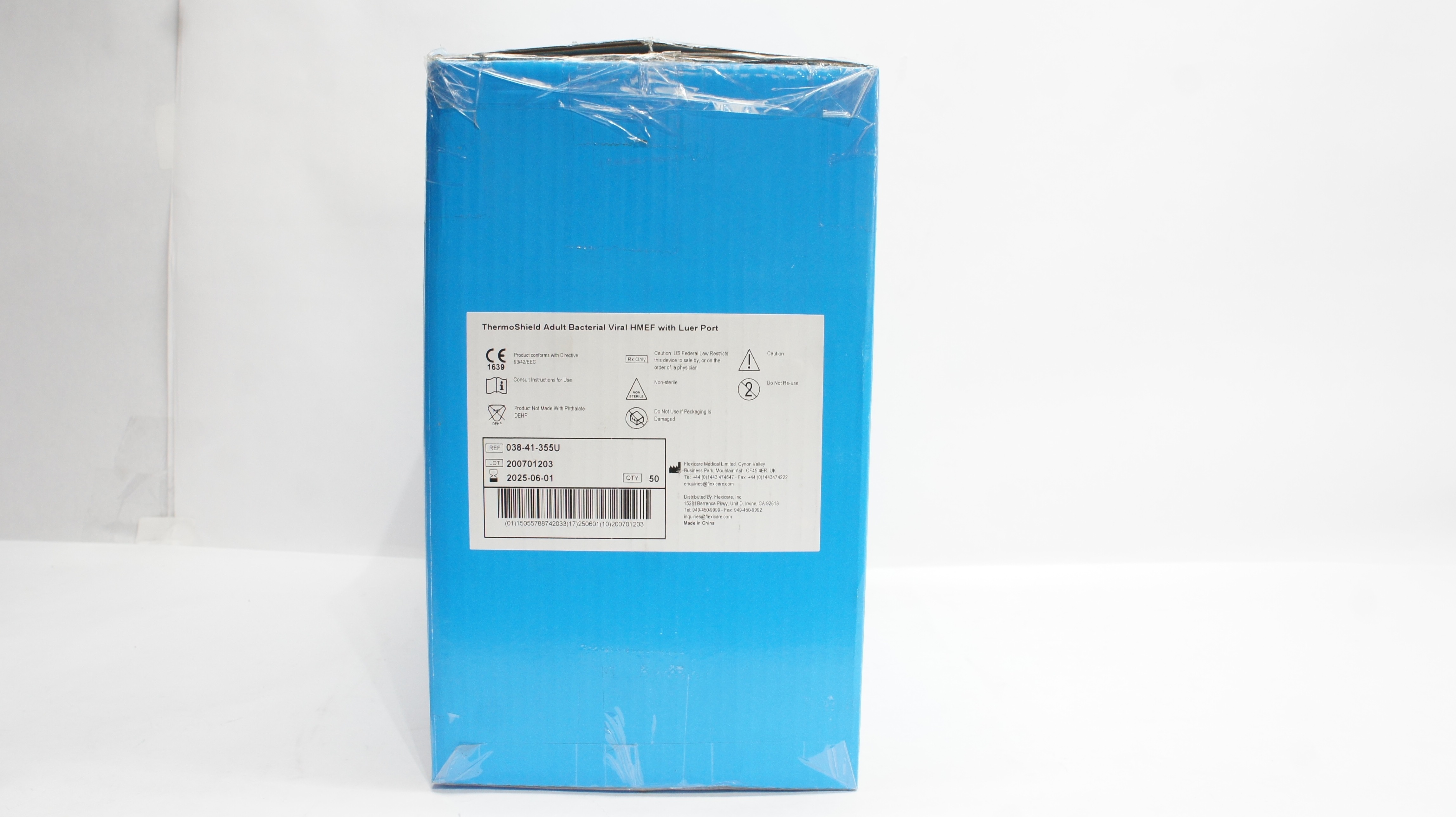 Flexicare Medical 038-41-355U ThermoShield Adult Bacterial Viral HMEF -Box of 50