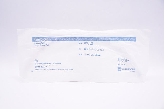 Mallinckrodt 86552 Reinforced Tracheal Tube Cuffed Murphy Eye 0.8Oral/Nasal 10.8