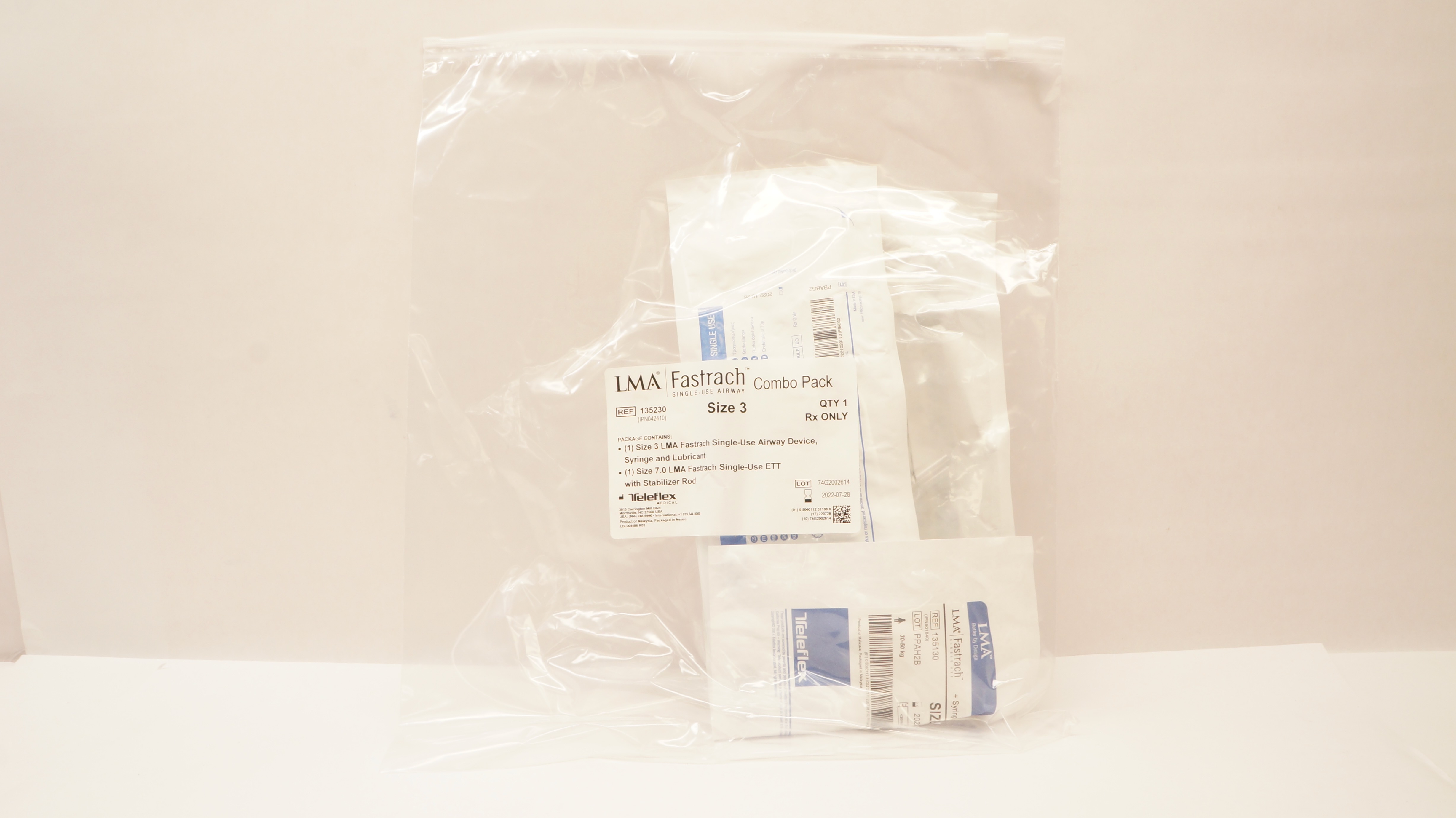 Teleflex 135230 LMA Fastrack Combo Pack Size 3 (x)