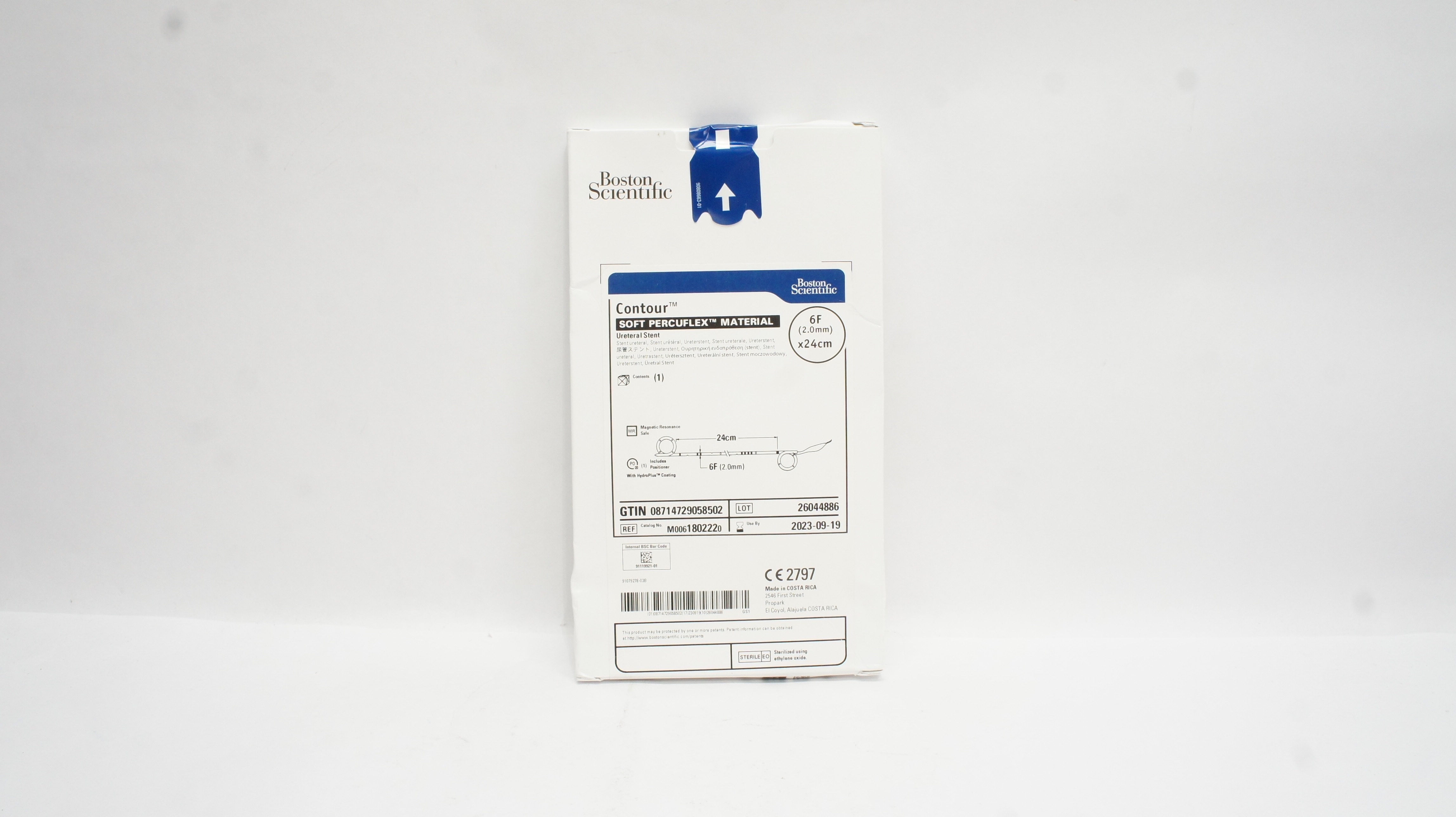 Boston Scientific M0061802220 Contour Ureteral Stnt 6F x 24cm (x)