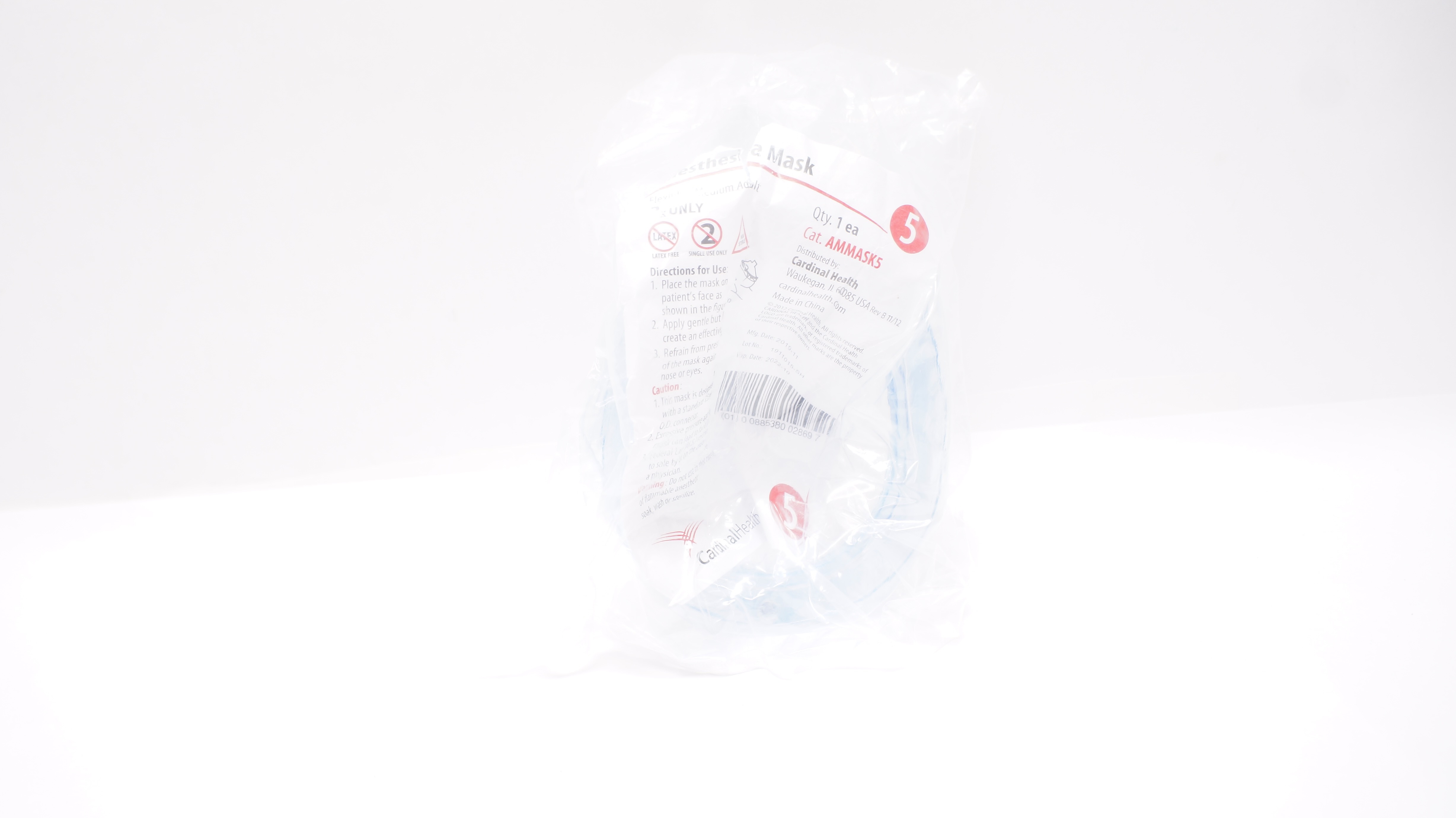Cardinal Health AMMASK5 Anesthesia Mask Flexible Medium Adult