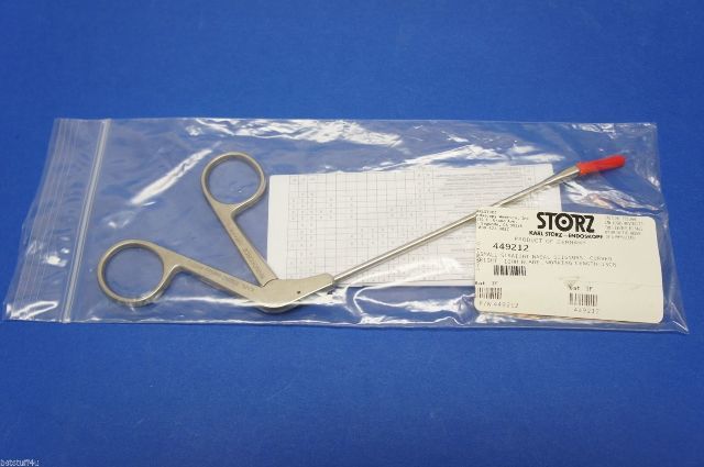 Karl Storz 449212 Small Straight Nasal Scissors Curved Right 10mm Blade WL 3cm 