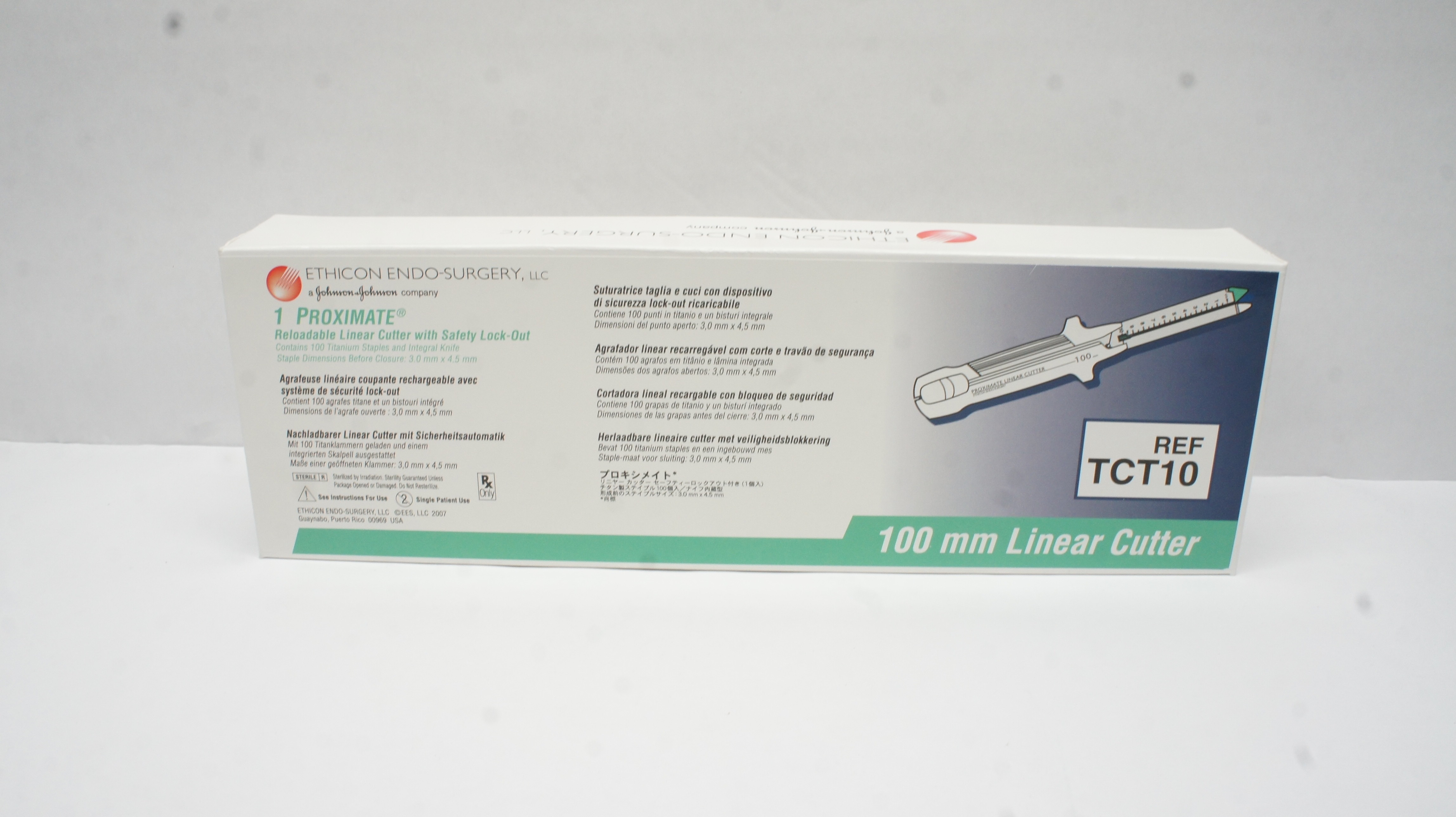 Ethicon TCT10 1 Proximate Reloadable 100mm Linear Cutter 3.0mm x 4.5mm